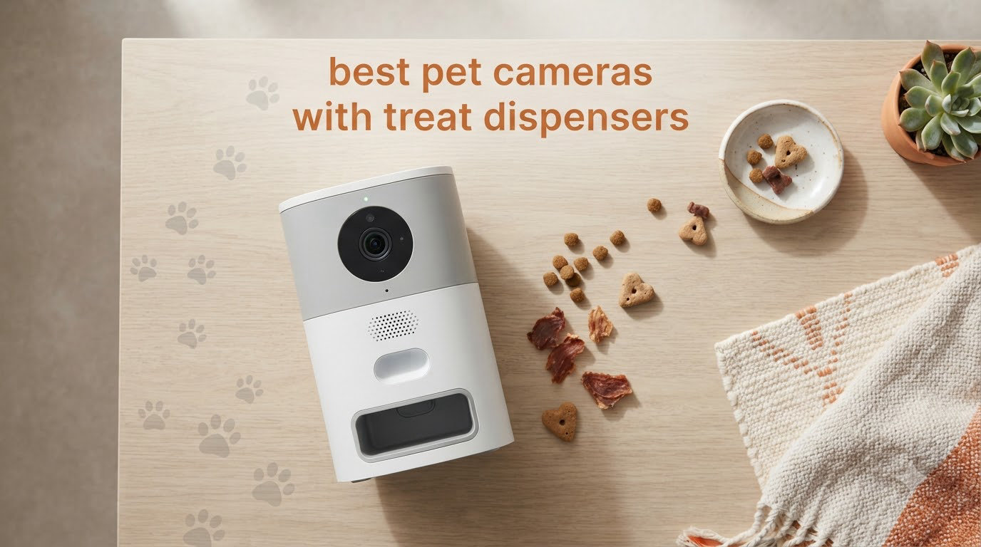 best pet cameras with treat dispensers