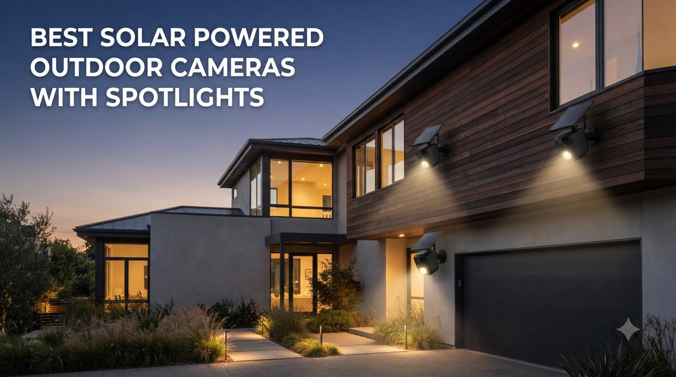 best solar powered outdoor cameras with spotlights