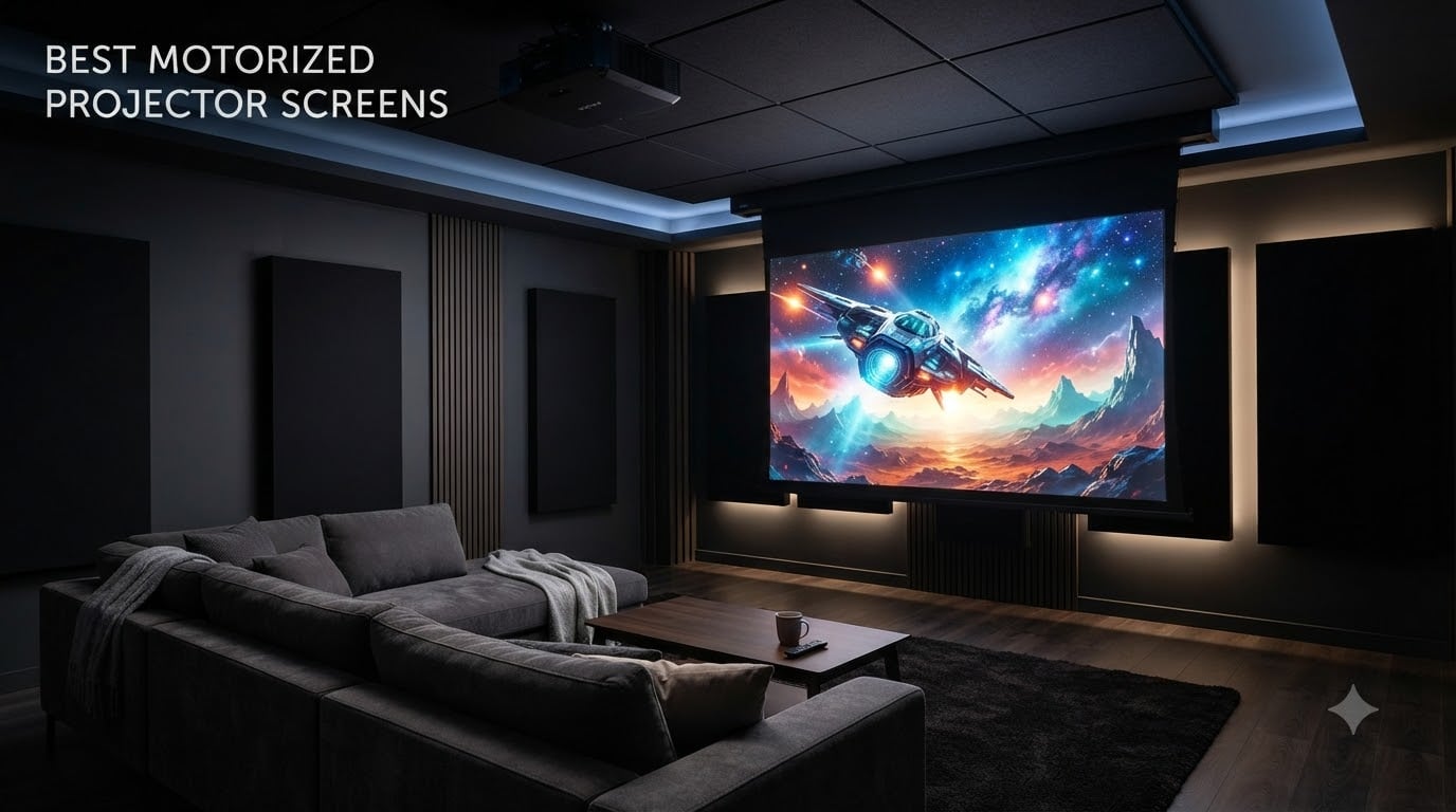 best motorized projector screens