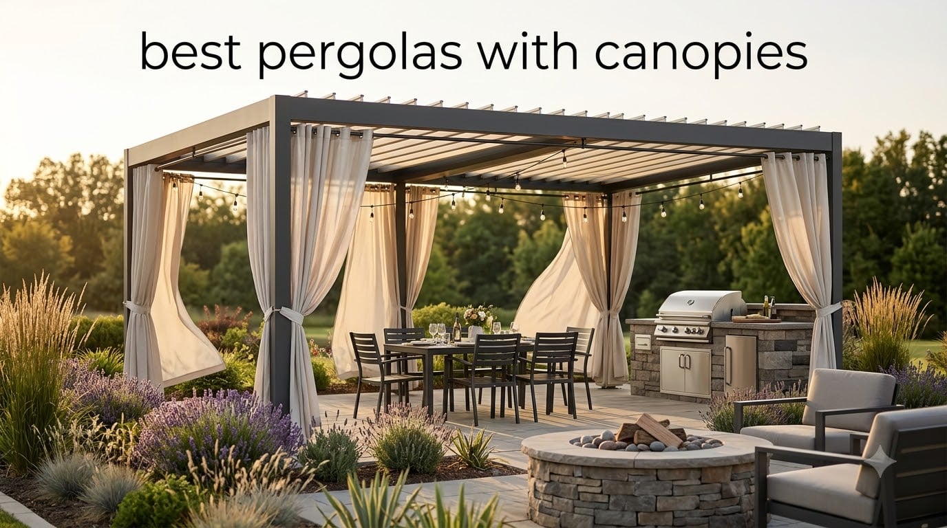 best pergolas with canopies
