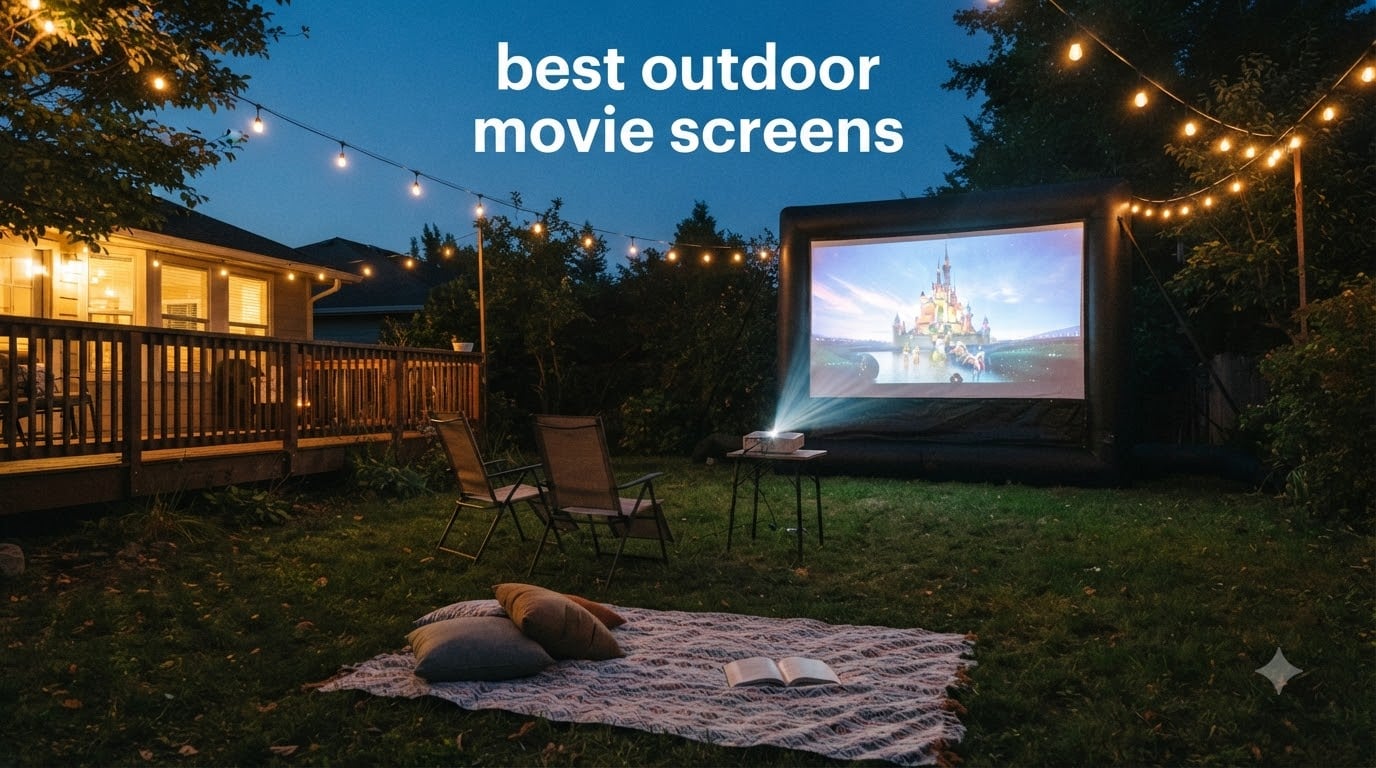best outdoor movie screens