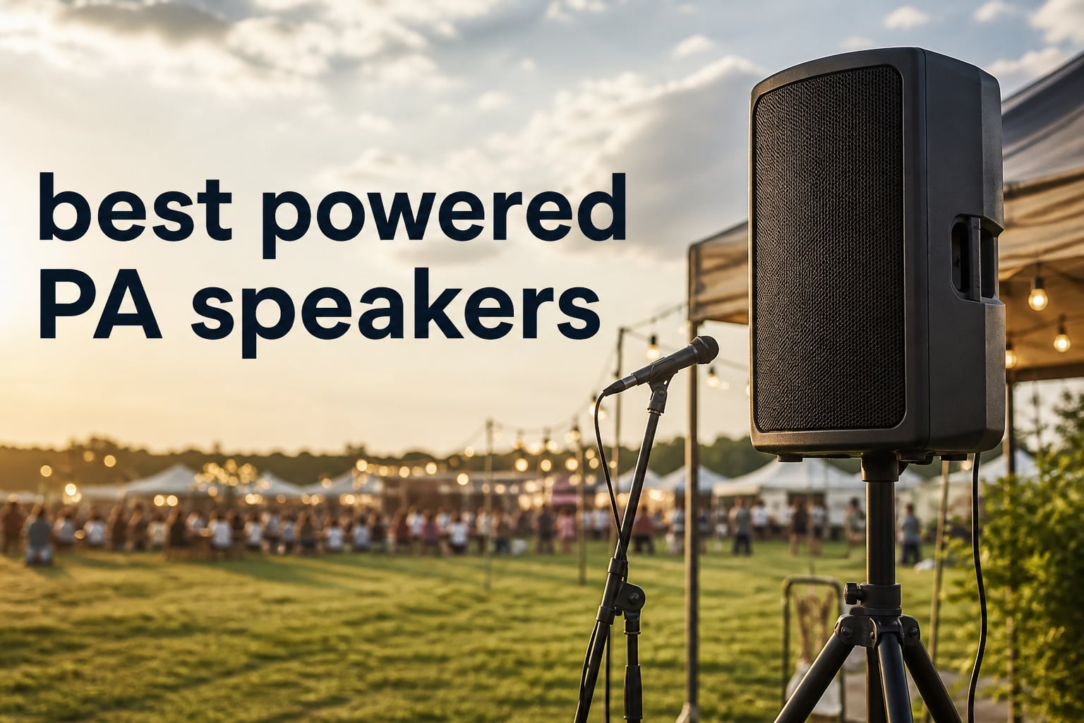 best powered PA speakers