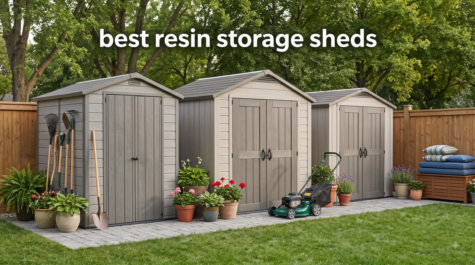 best resin storage sheds