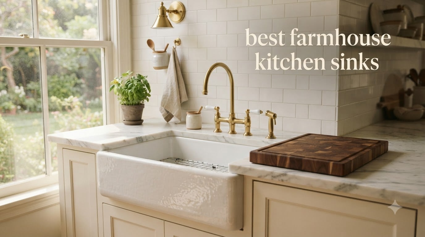 best farmhouse kitchen sinks