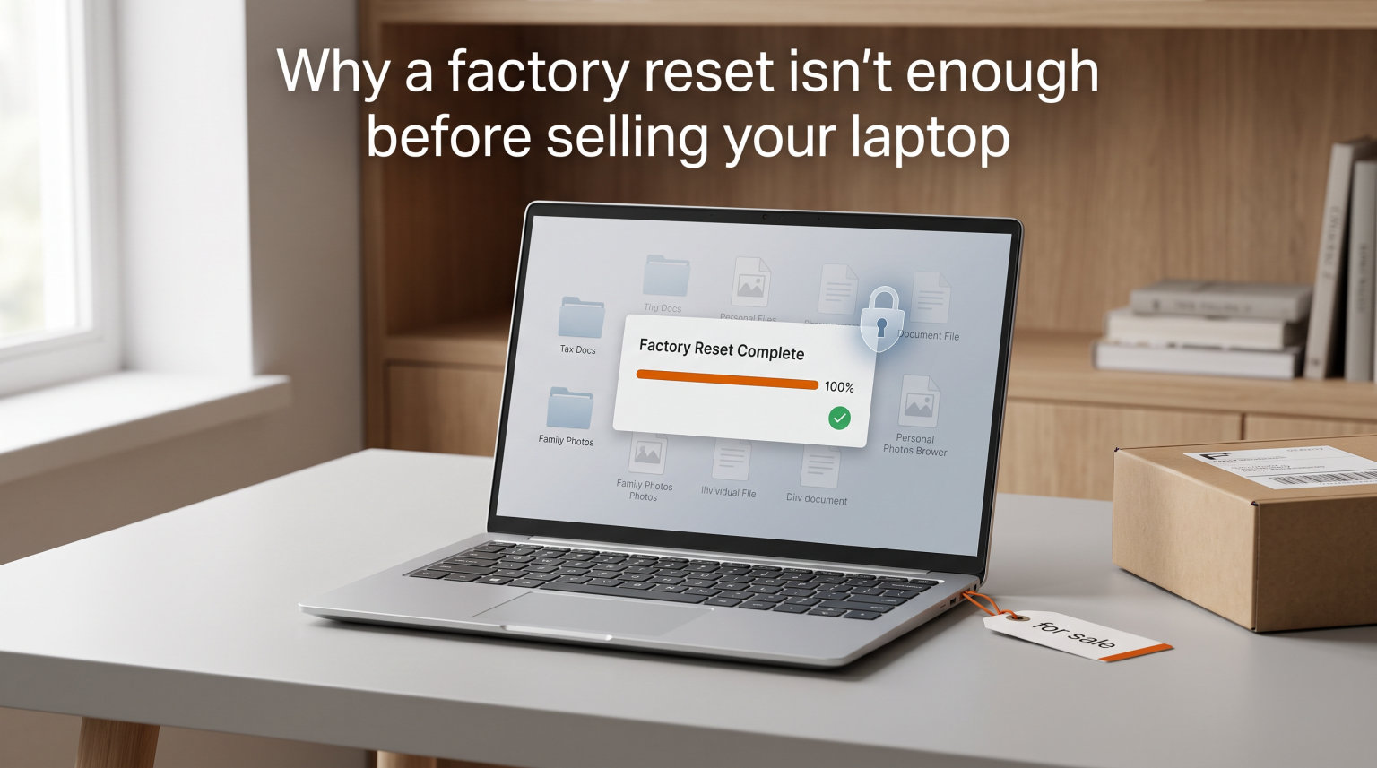 Why a factory reset isn't enough before selling your laptop