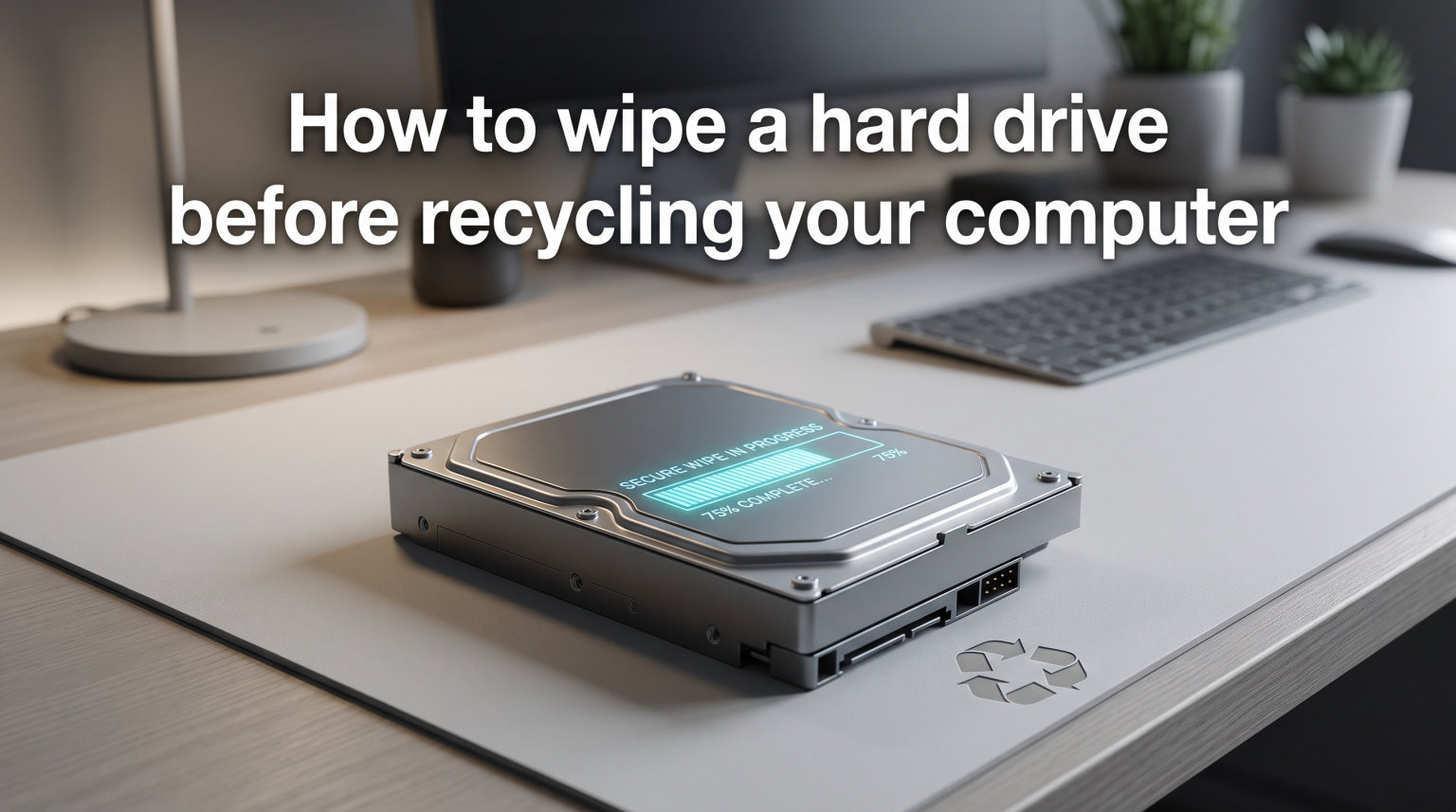 How to wipe a hard drive before recycling your computer