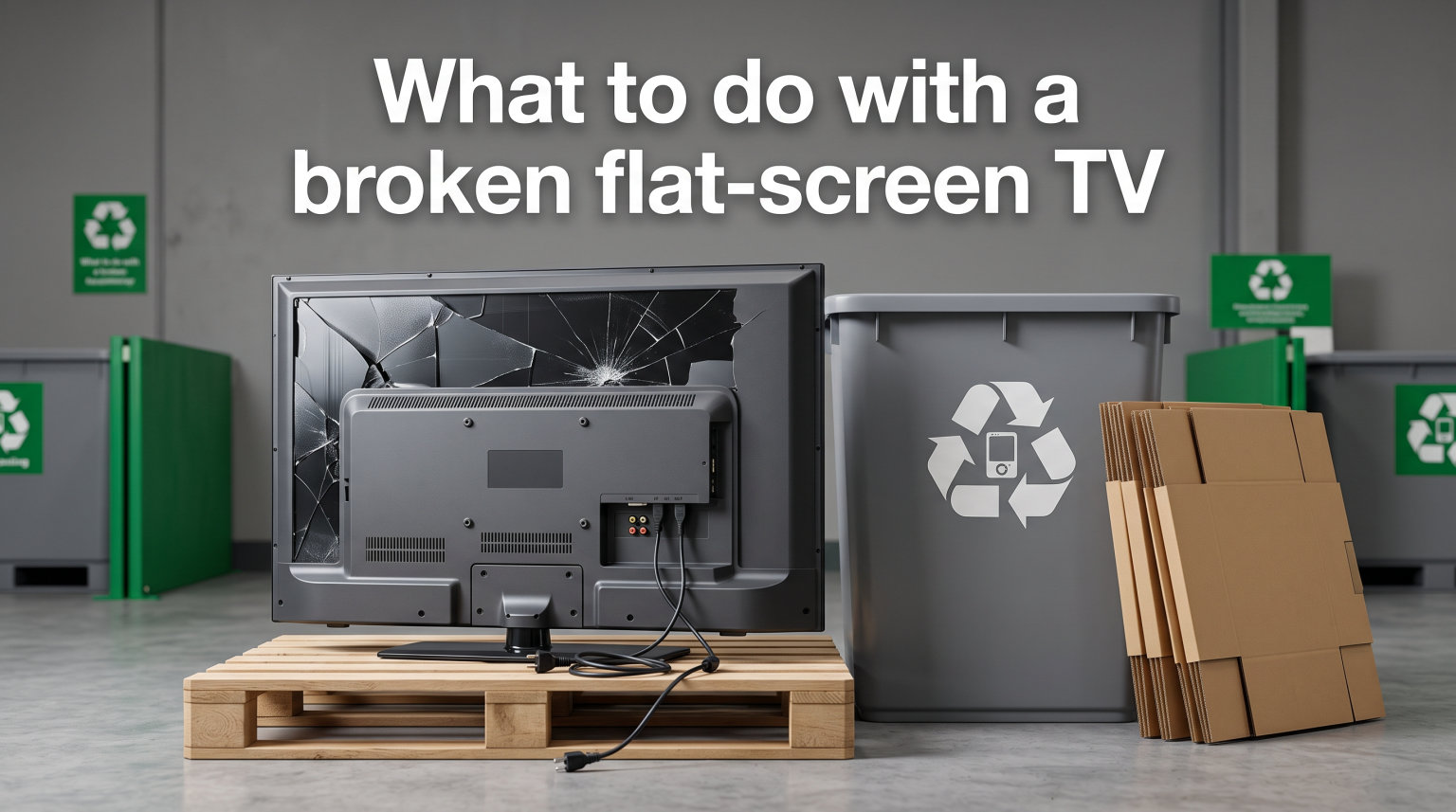 What to do with a broken flat-screen TV