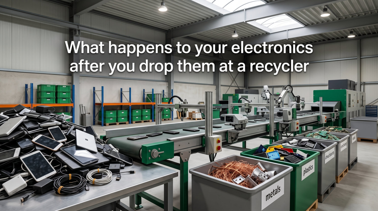 What happens to your electronics after you drop them at a recycler