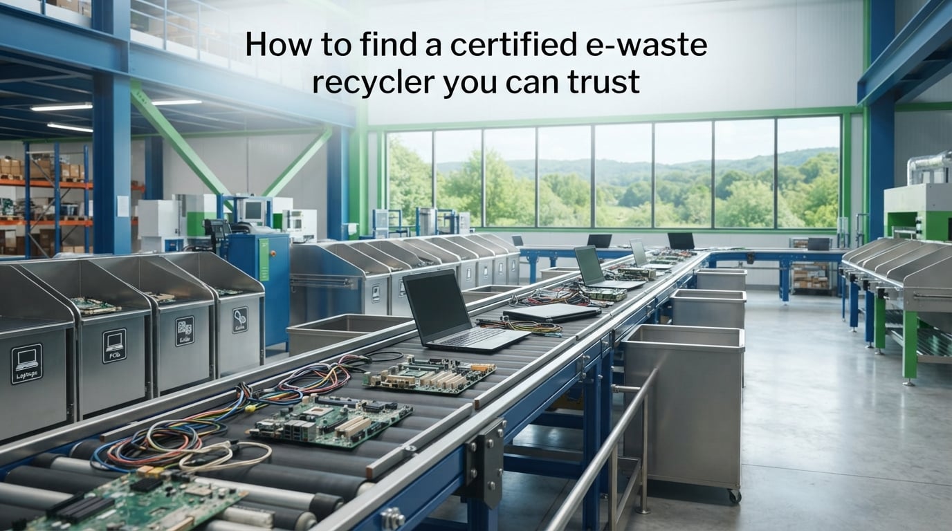 How to find a certified e-waste recycler you can trust