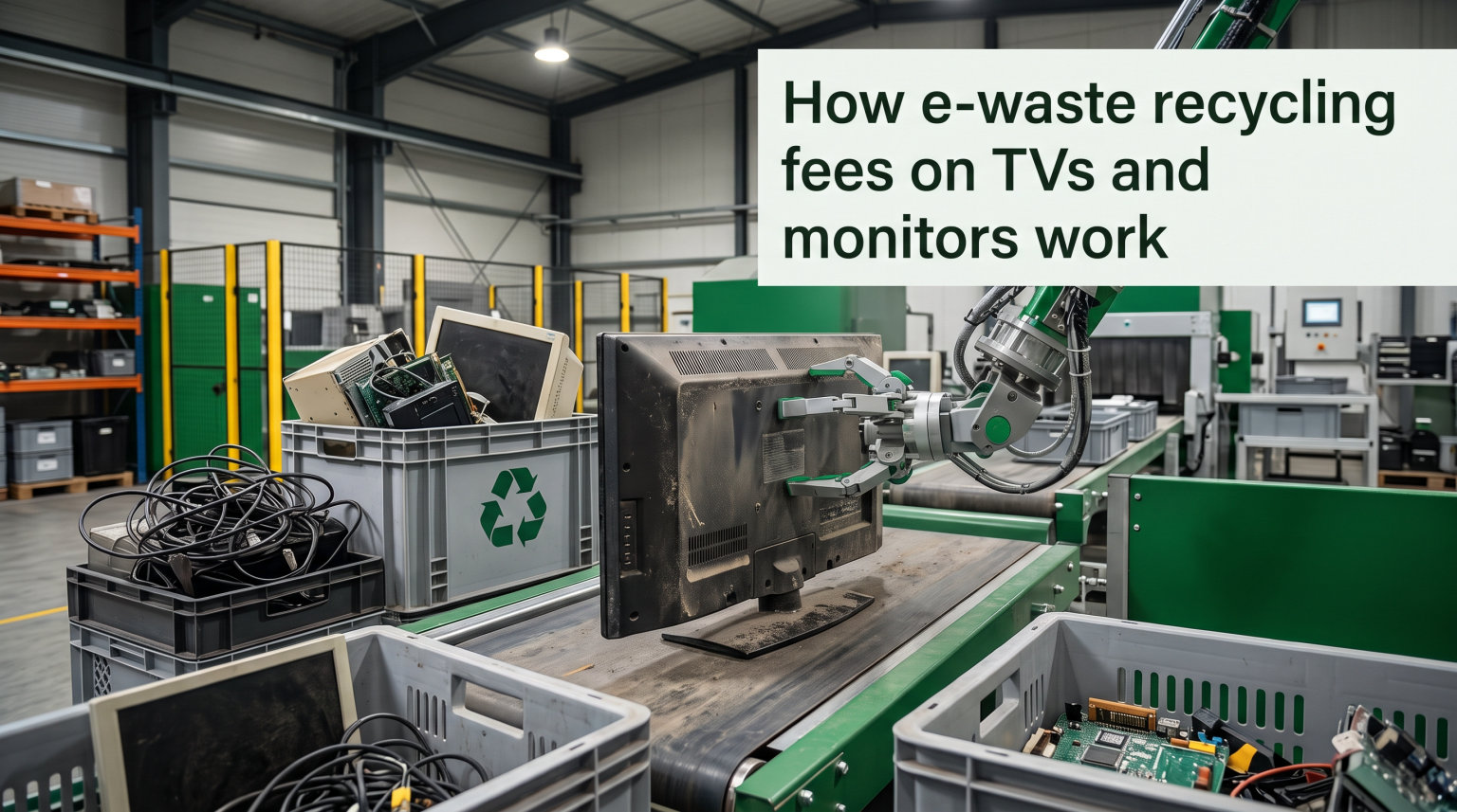 How e-waste recycling fees on TVs and monitors work