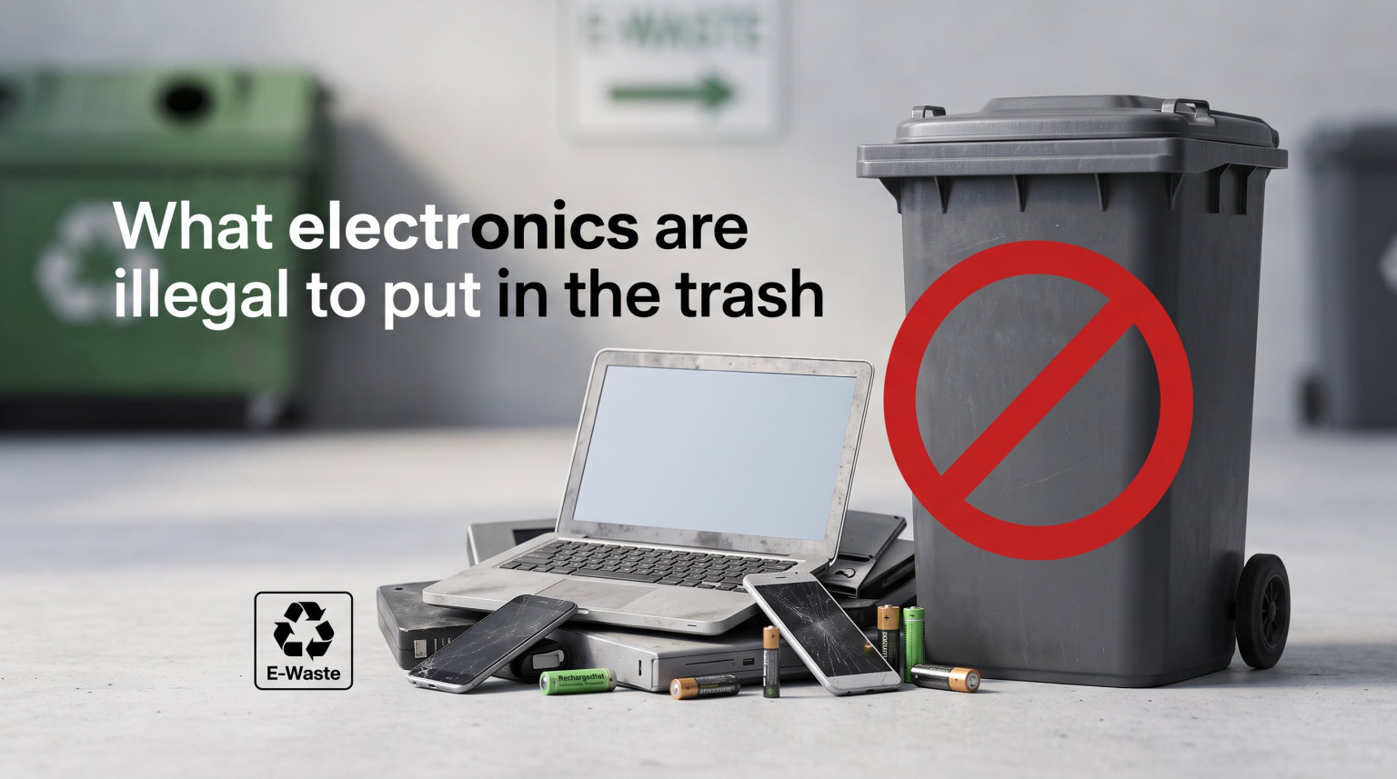 What electronics are illegal to put in the trash
