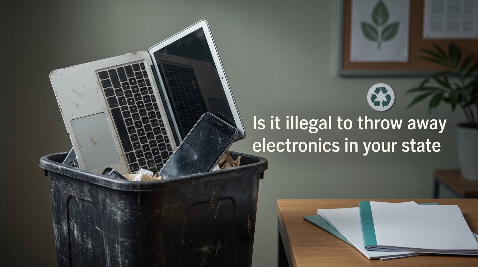 Is it illegal to throw away electronics in your state