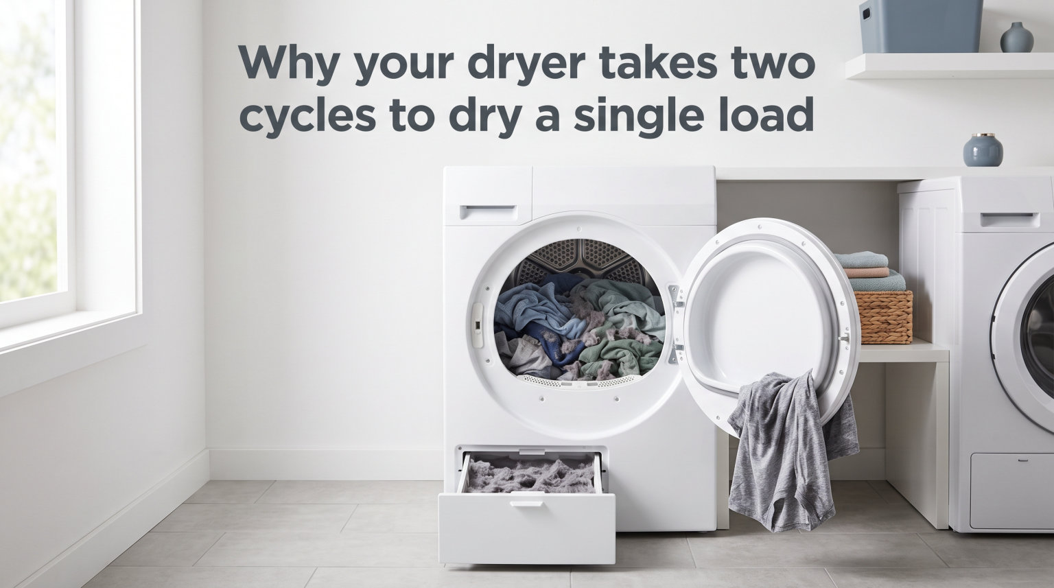 Why your dryer takes two cycles to dry a single load