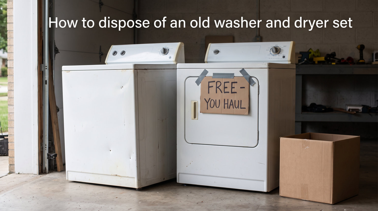 How to dispose of an old washer and dryer set