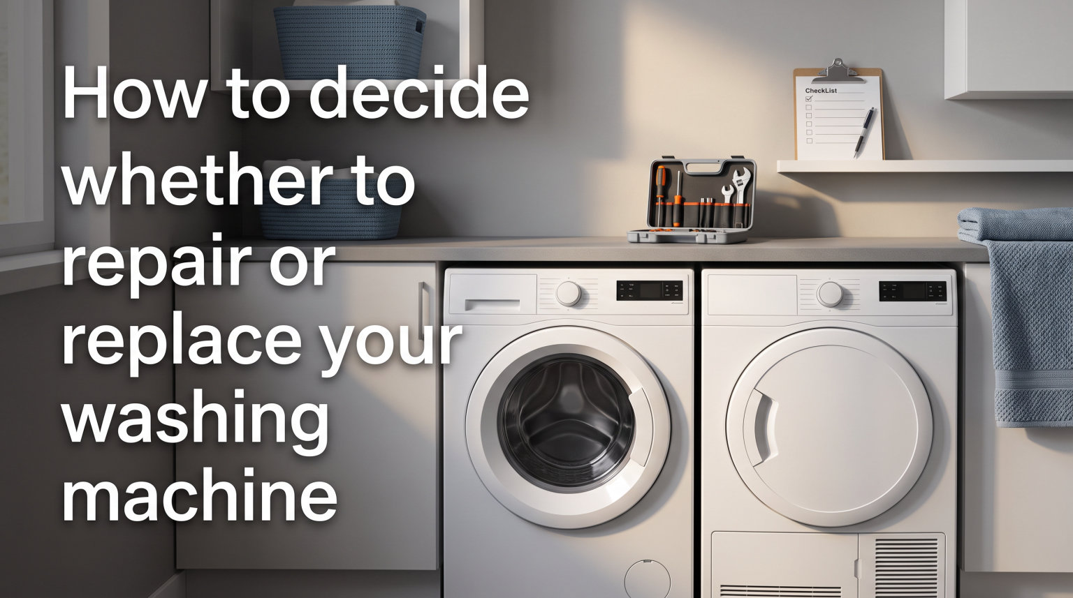 How to decide whether to repair or replace your washing machine
