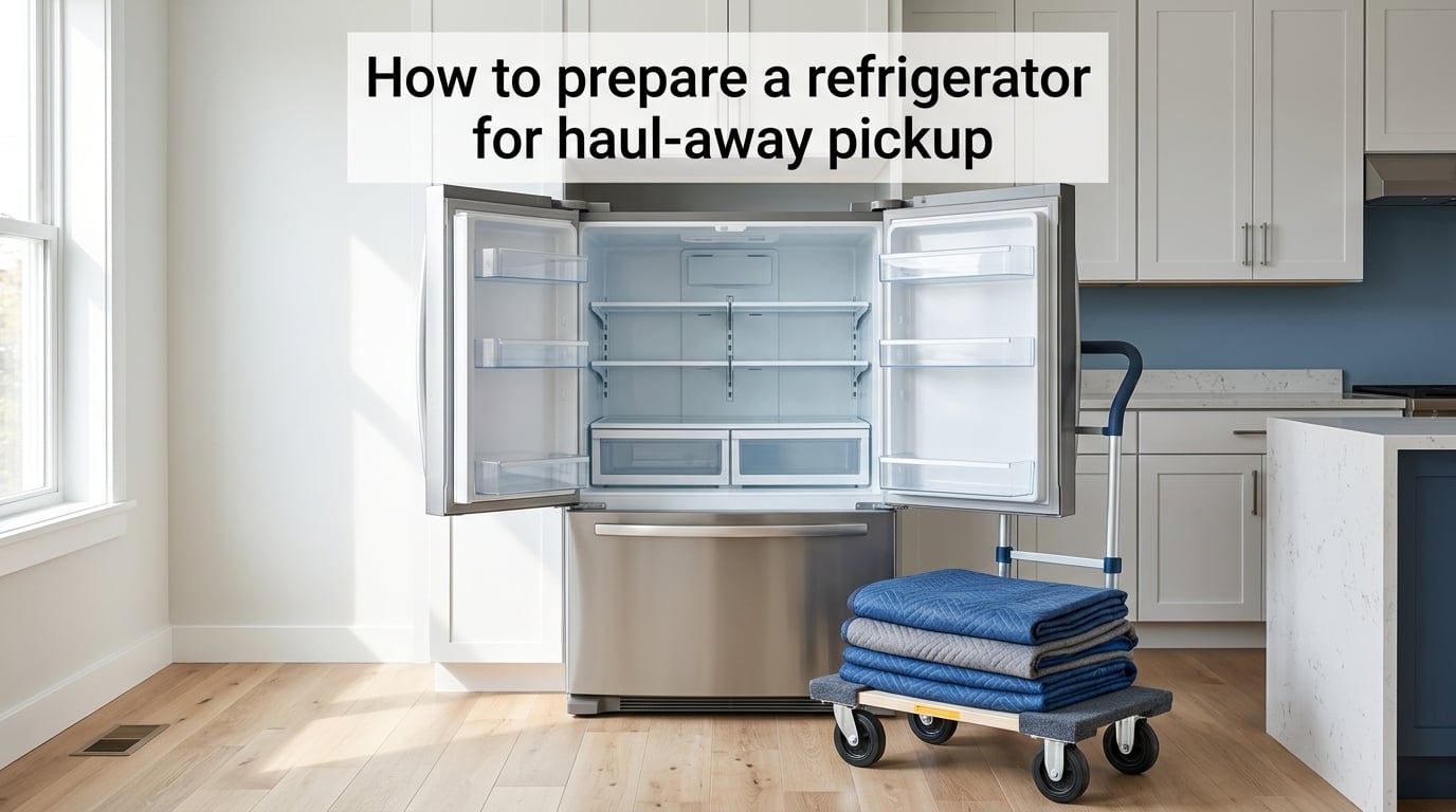 How to prepare a refrigerator for haul-away pickup