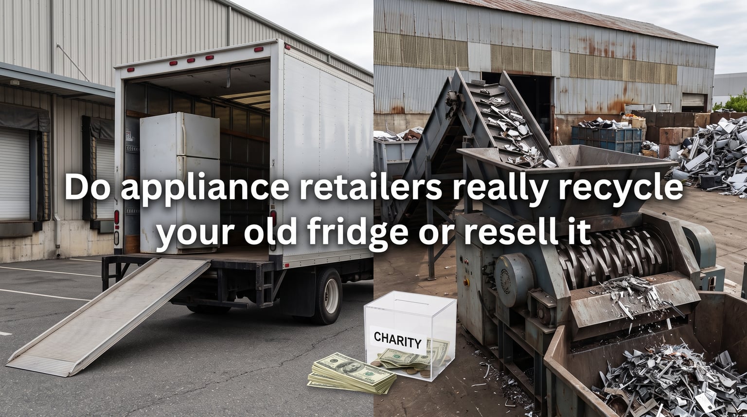 Do appliance retailers really recycle your old fridge or resell it