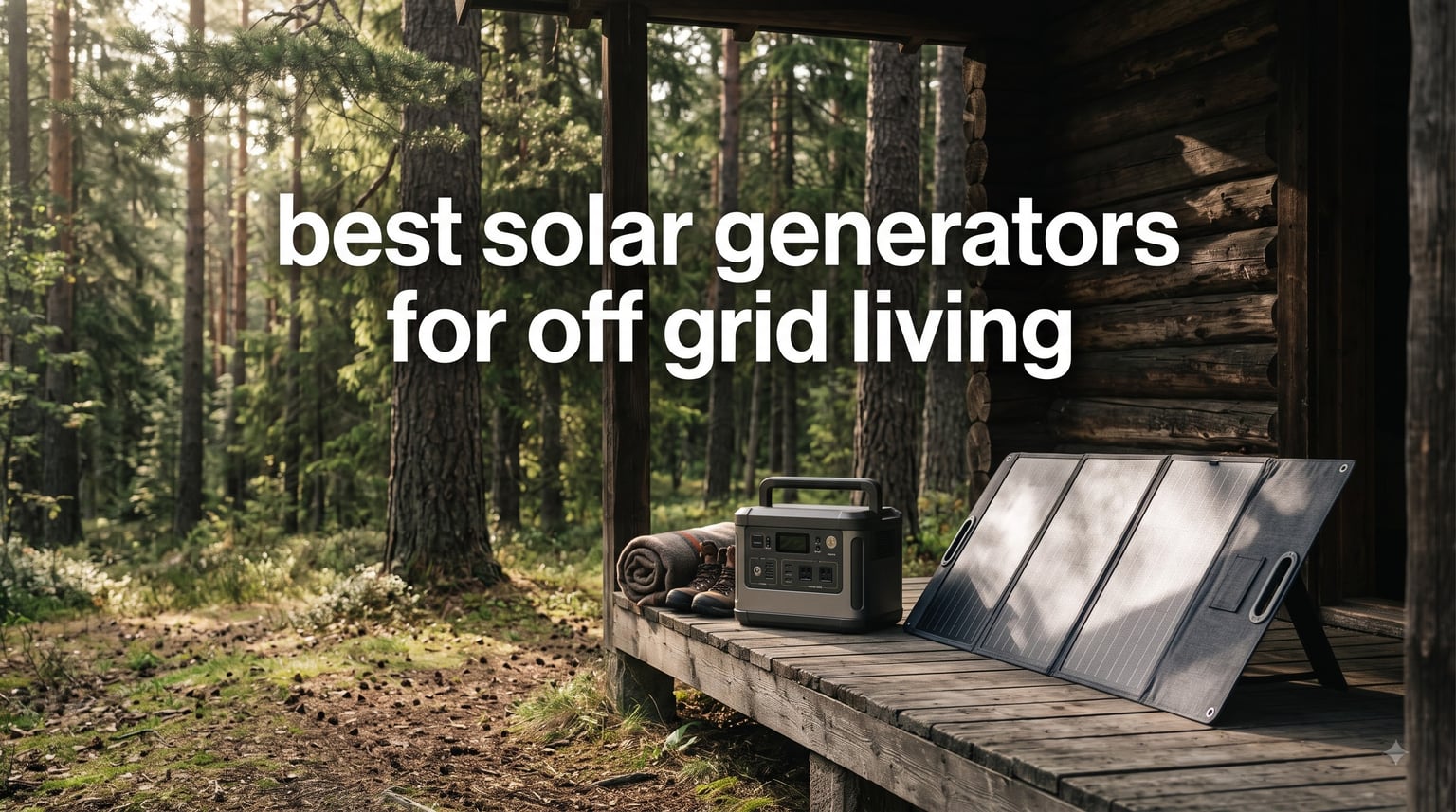 best solar generators for off grid living