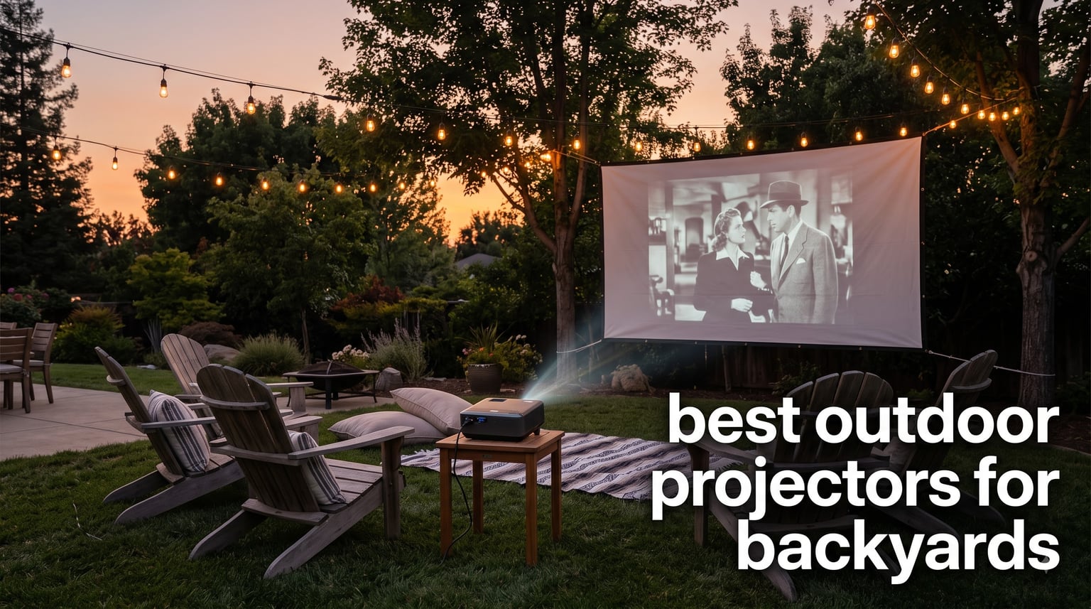 best outdoor projectors for backyards