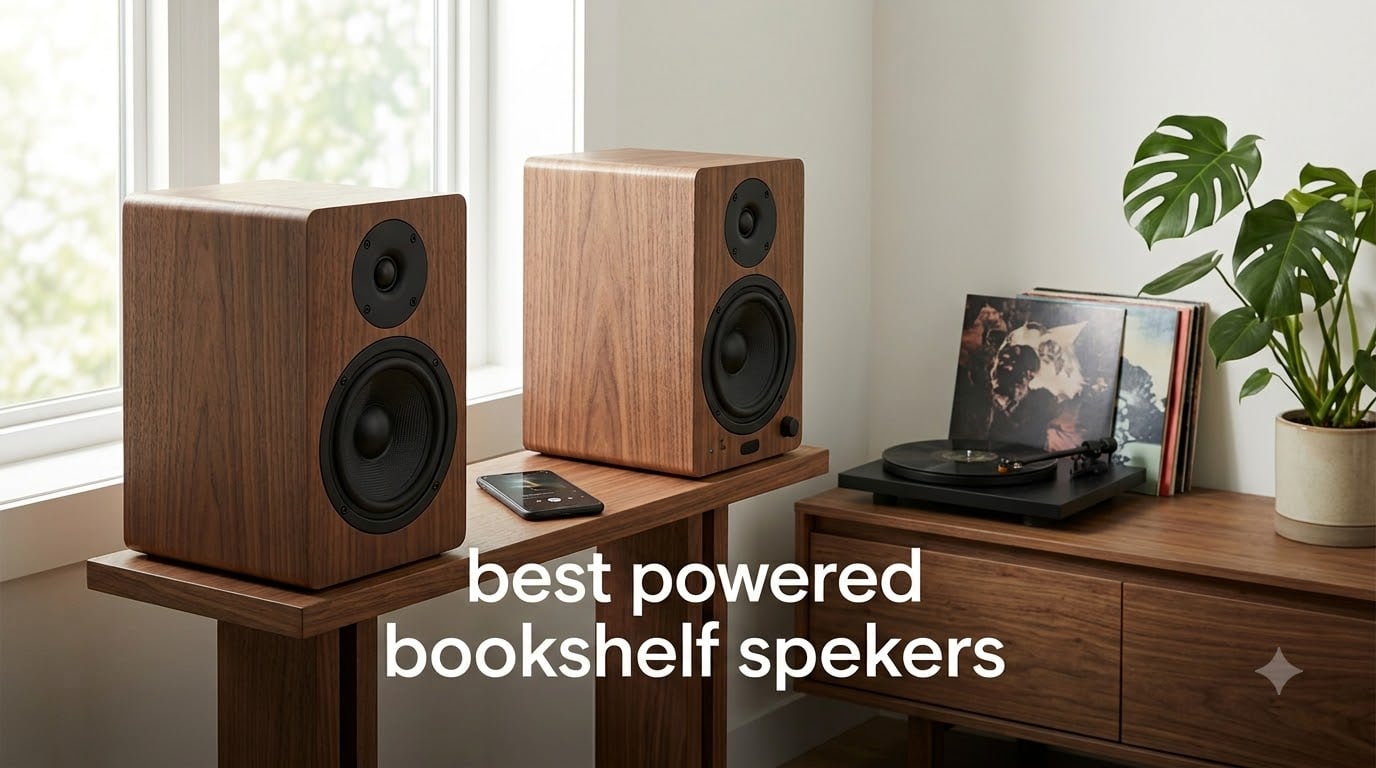 best powered bookshelf speakers