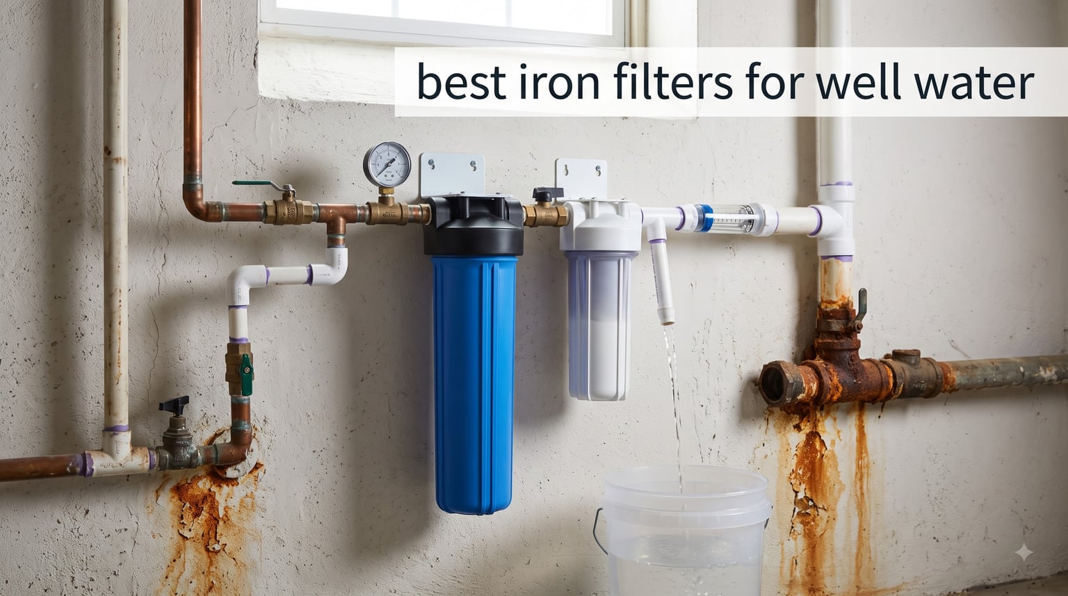 best iron filters for well water