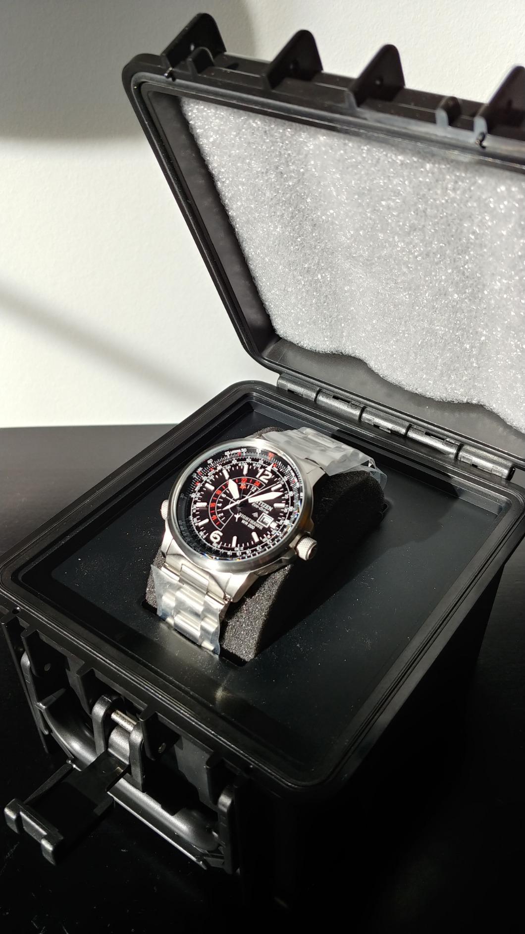 CITIZEN Men's Eco-Drive Promaster Nighthawk 42mm Stainless Steel BJ7000-52E customer photo 1