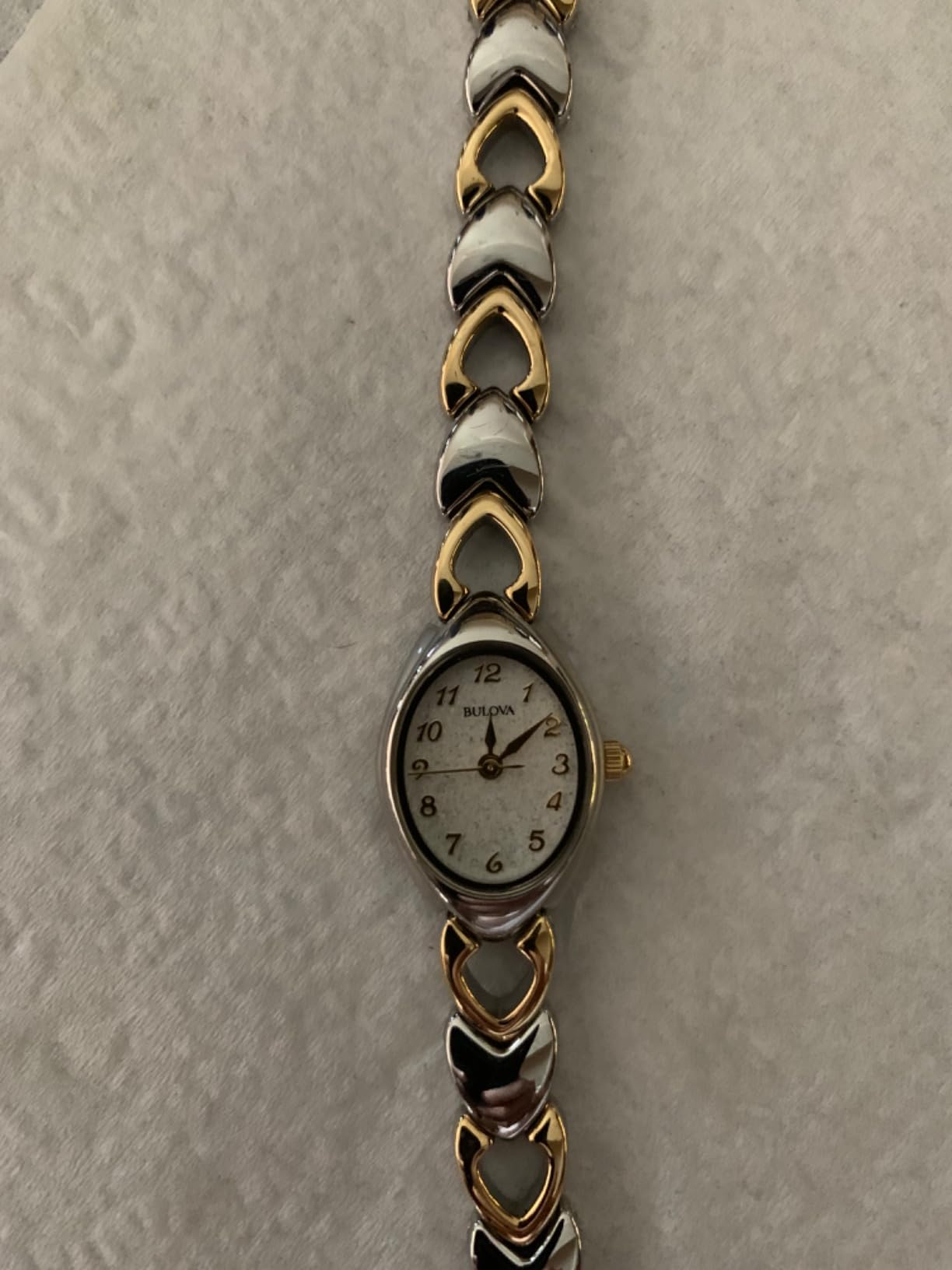 Bulova Ladies 3 Hand Quartz Classic, Stainless Steel Case and Stainless Steel Heart Link Bracelet customer photo 1