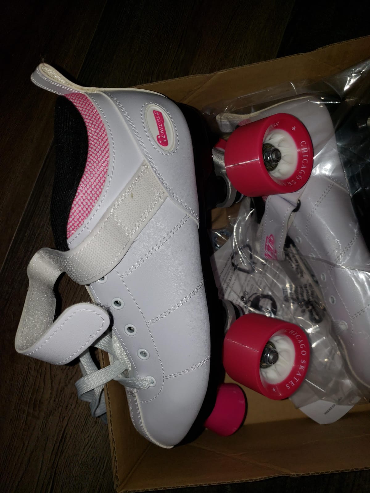 Chicago Skates Bullet Speed Roller Skates – Adjustable Quad Roller Skates Women Men, Durable Skates, Top Performance with Front Stopper, 62mm Urethane Wheels, Low-Cut Ankle Boot, Indoor Outdoor Toys customer photo 1