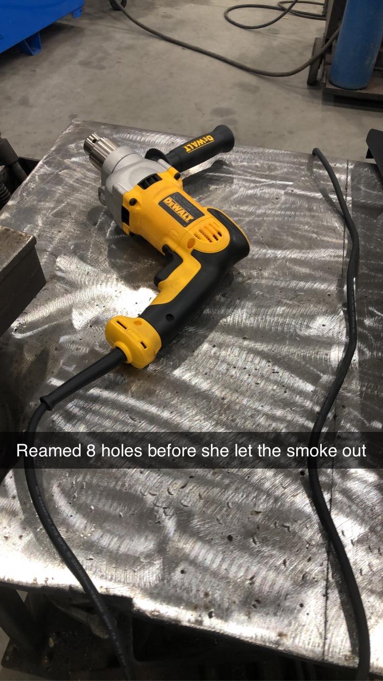 DEWALT Electric Drill, Pistol-Grip, 1/2-Inch, 10-Amp (DWD210G) , Yellow customer photo 2