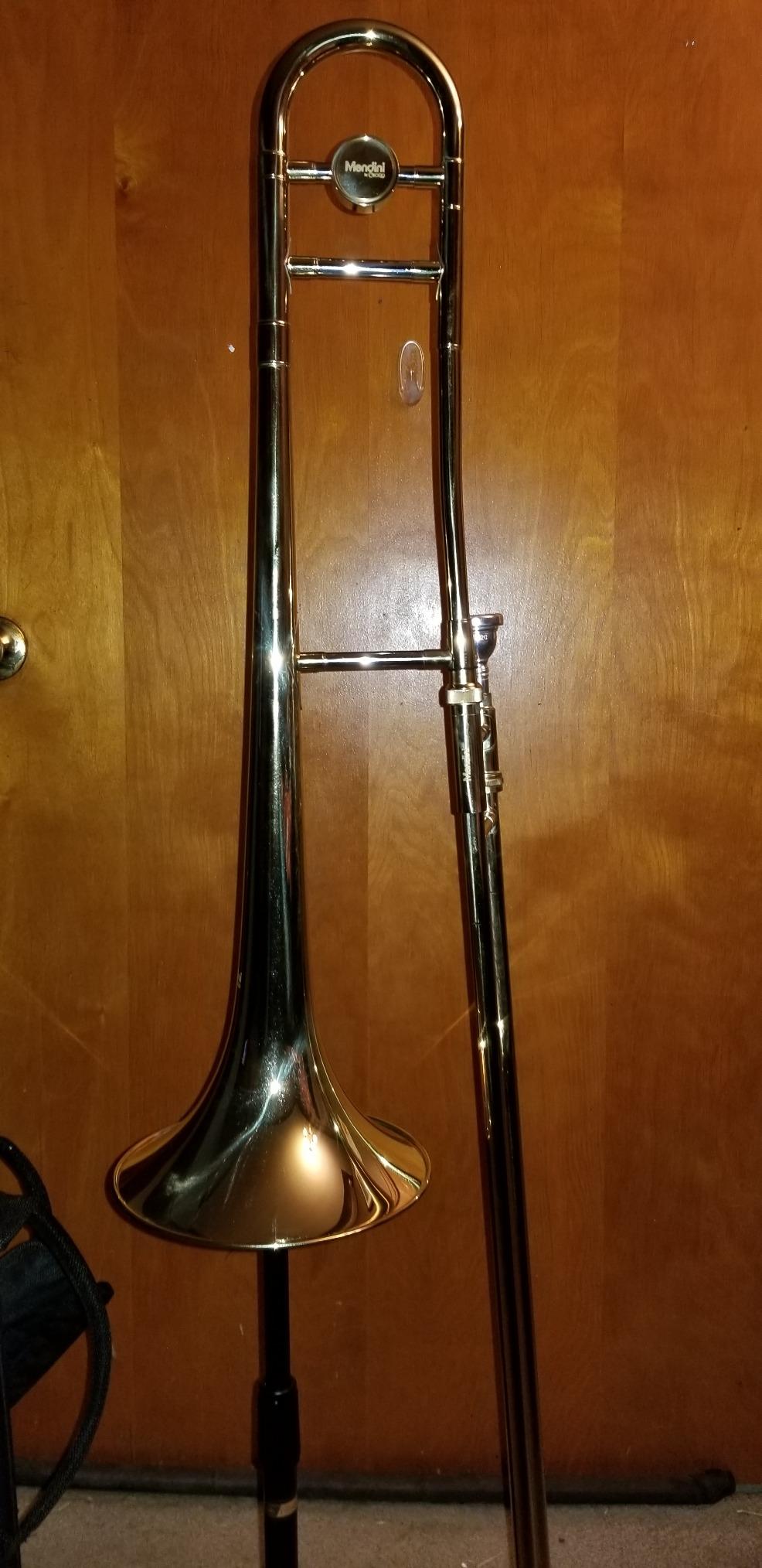 Mendini by Cecilio Brass Plated Bb Tenor Slide Trombone Kit - Gold customer photo 1