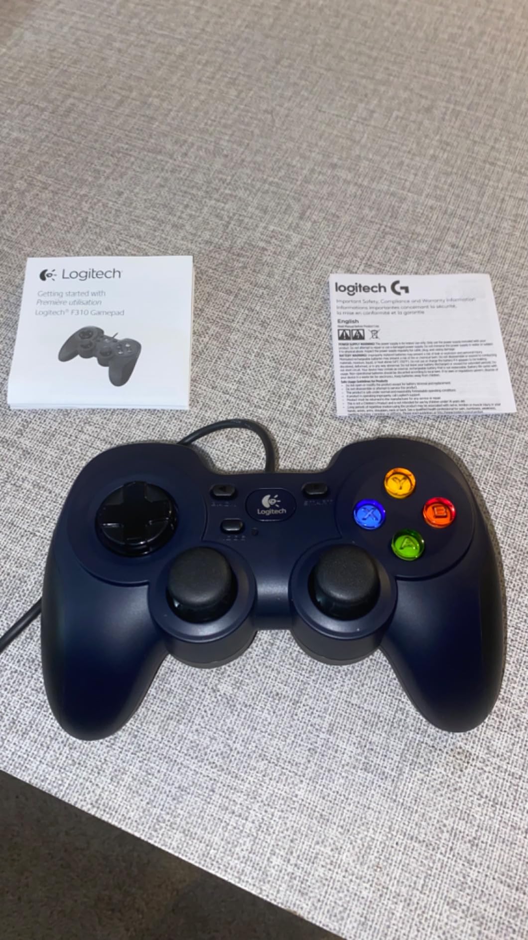 Logitech G F310 Wired Gamepad Controller Console - Blue/Black customer photo 1