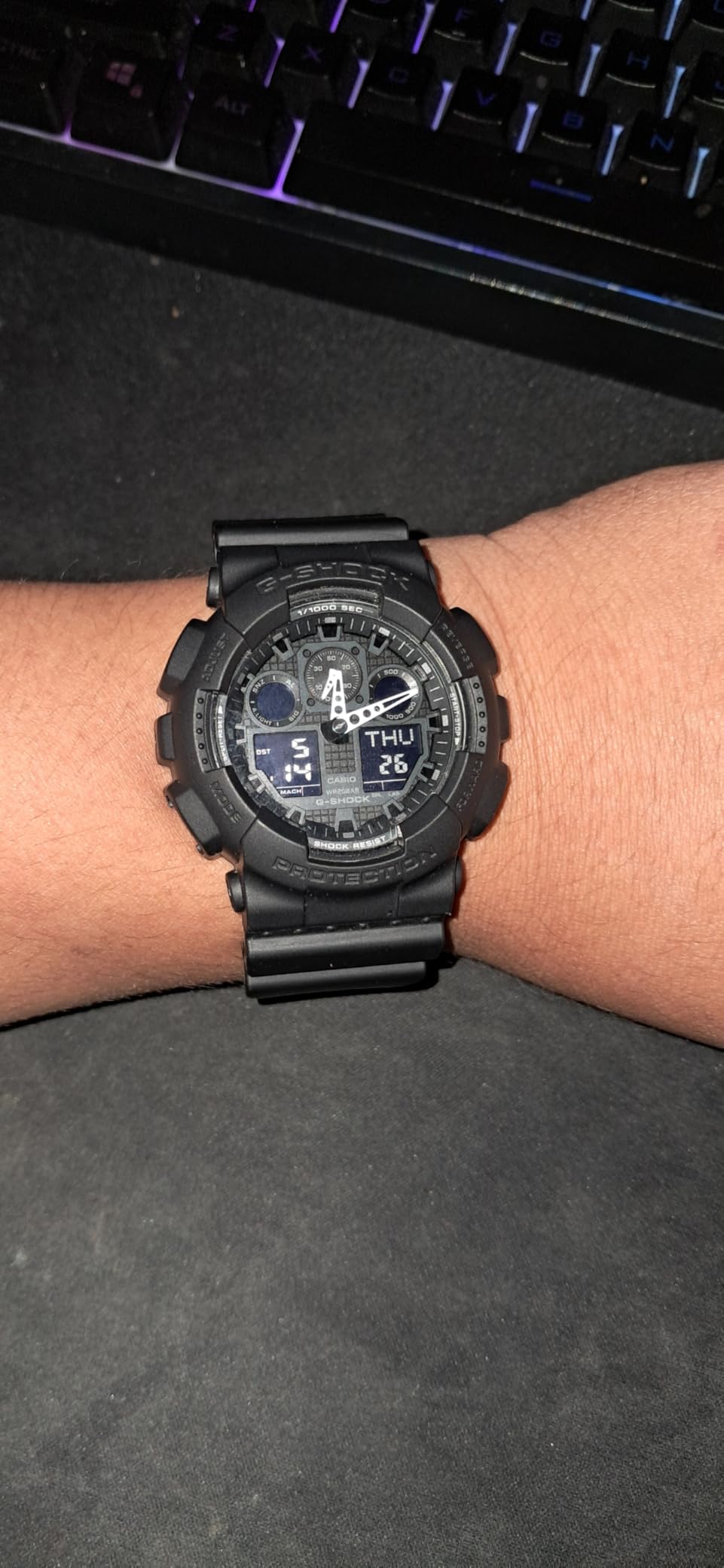 Casio G-Shock GA100-1A1 | Men's Tough Analog-Digital Watch | 200M Water Resistant | Shock & Magnetic Resistant | Sporty & Rugged Design customer photo 1