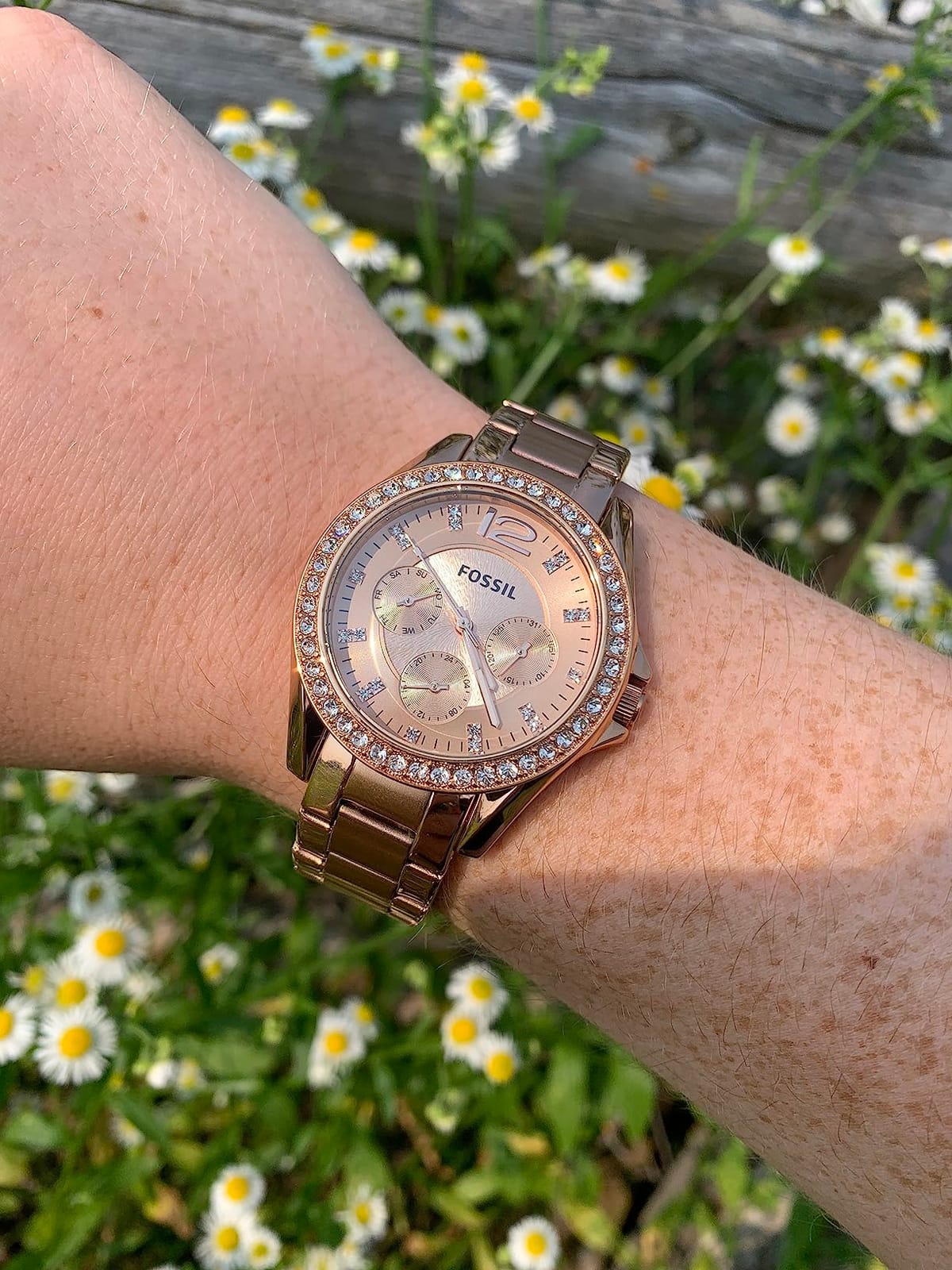 Fossil Women's Watch, Riley Quartz Stainless Steel Multifunction Watch for Women customer photo 1