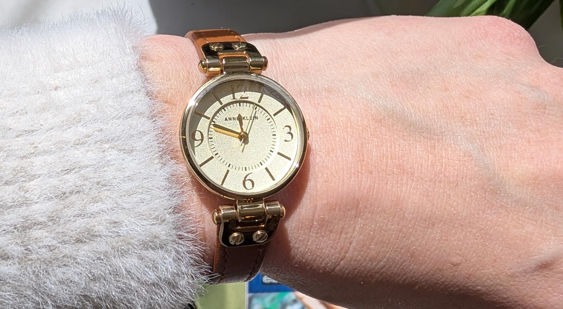 Anne Klein Women's Leather Strap Watch customer photo 2