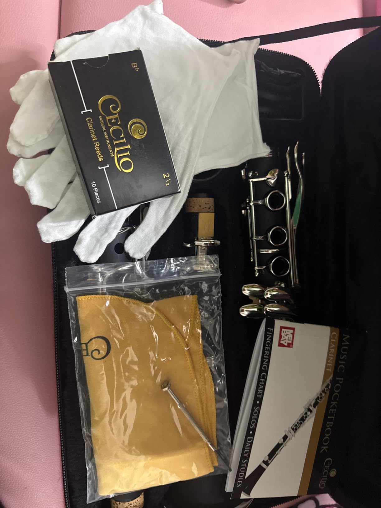Mendini by Cecilio Ebonite Bb Clarinet Kit for Beginner - Black customer photo 1