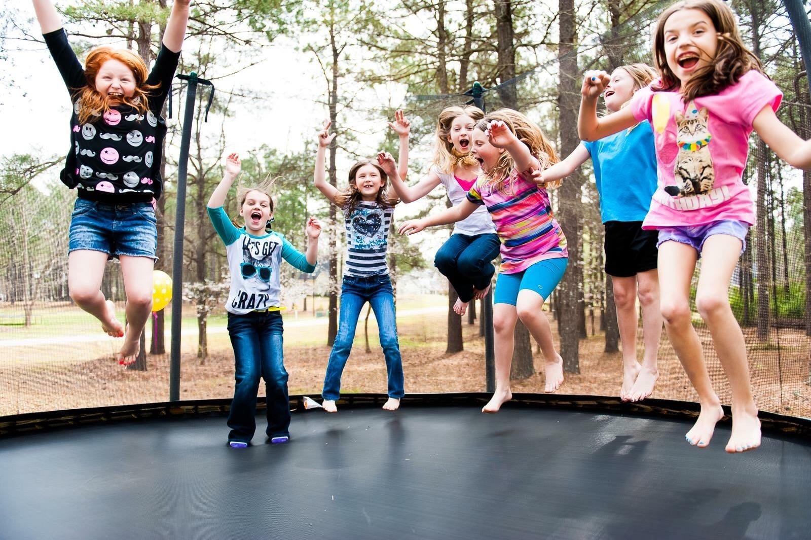 Skywalker Trampolines 12-Feet Round Trampoline and Enclosure with Spring Pad customer photo 2