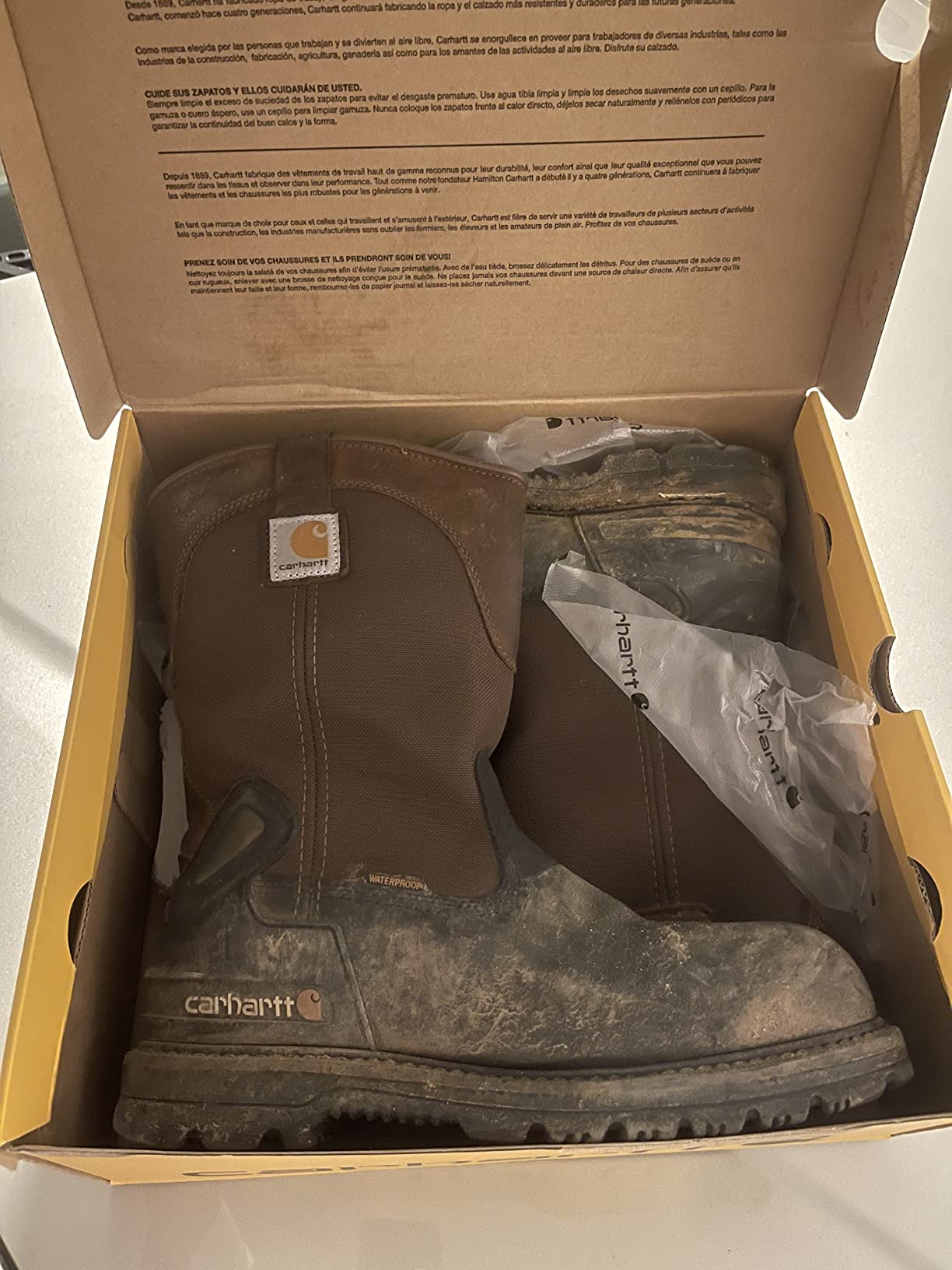 Carhartt Heritage 11” Insulated Waterproof Wellington Boot - Steel Toe, Helcor Leather, TPU Heel Guard and Achilles Flex Joint customer photo 1
