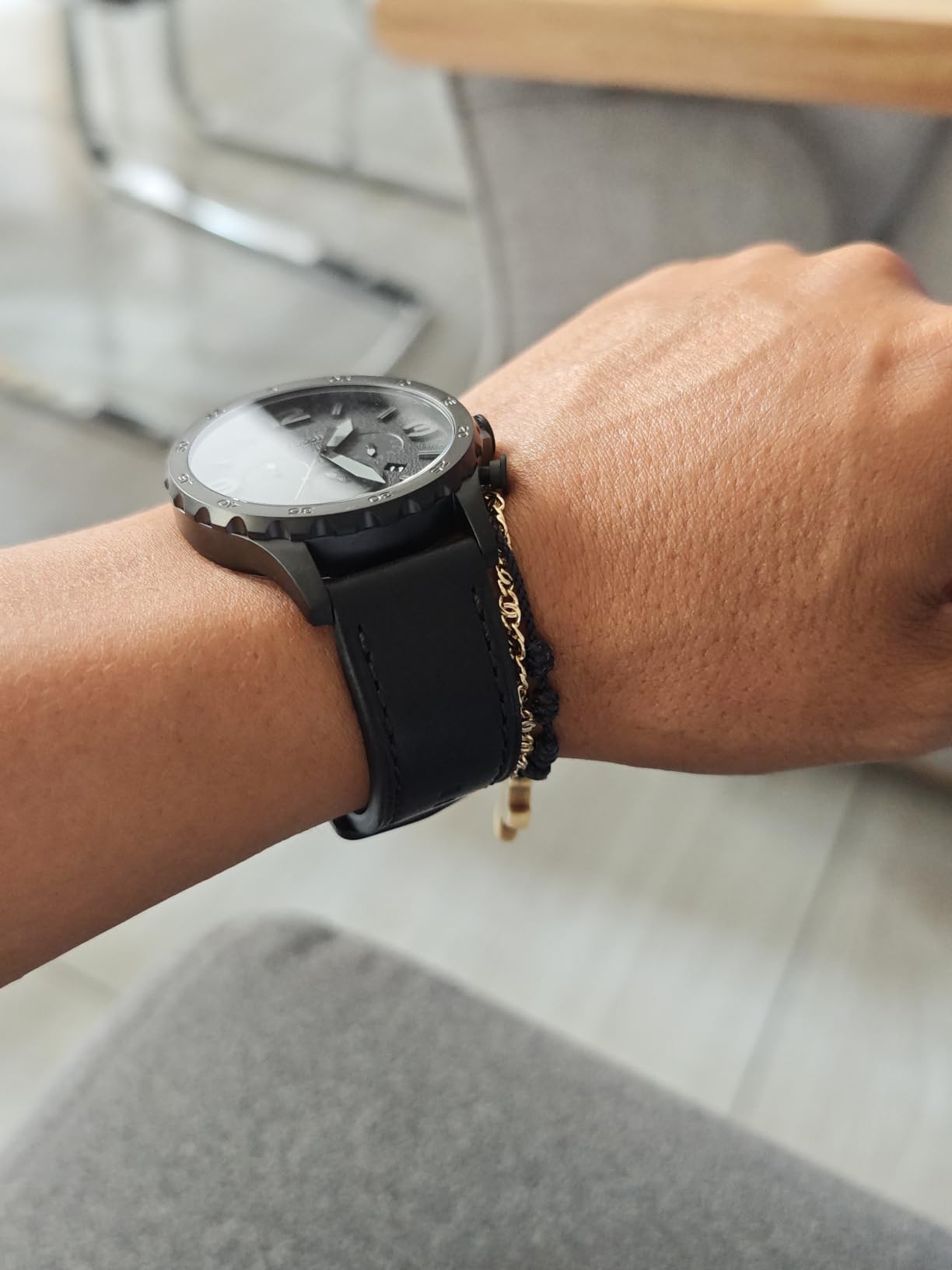 Fossil Men's Nate Quartz Chronograph Watch for Men customer photo 1