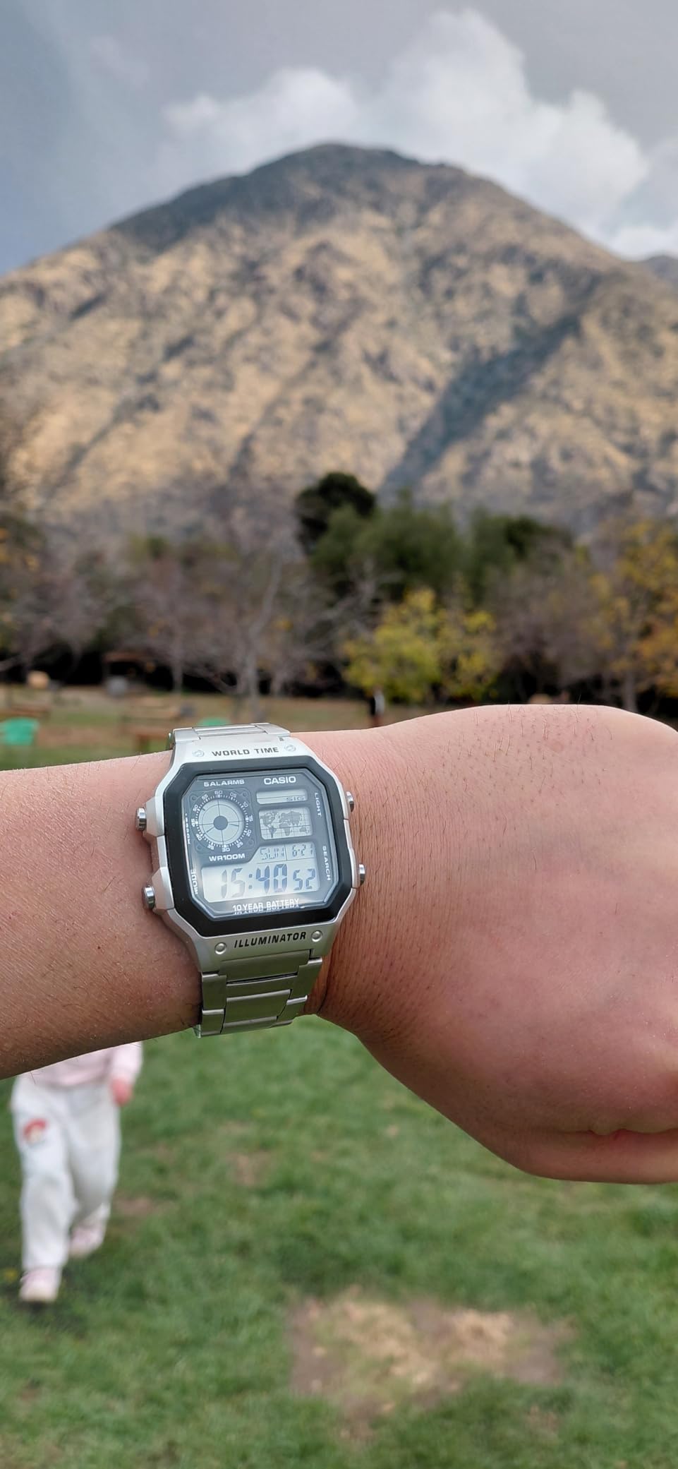 Casio AE1200WH Series | Men’s Digital Watch | 100M WR | Multi Alarms | 100 SEC Stopwatch | Countdown Timer | World Map for World Time | LED Light | LC Analog Display | 10 Year Battery customer photo 2