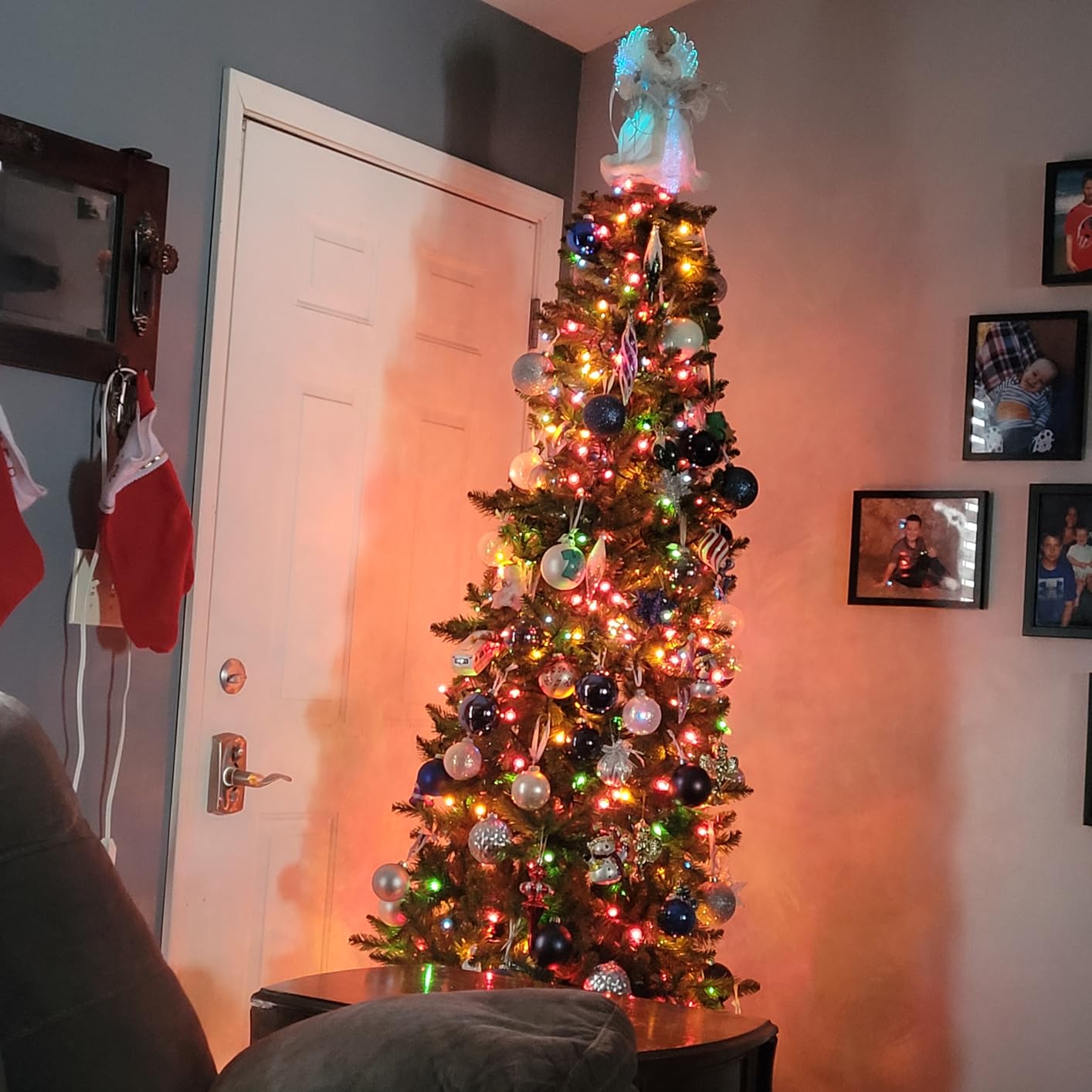 National Tree Company 7.5ft Unlit Kingswood Fir Slim Christmas Tree customer photo 2