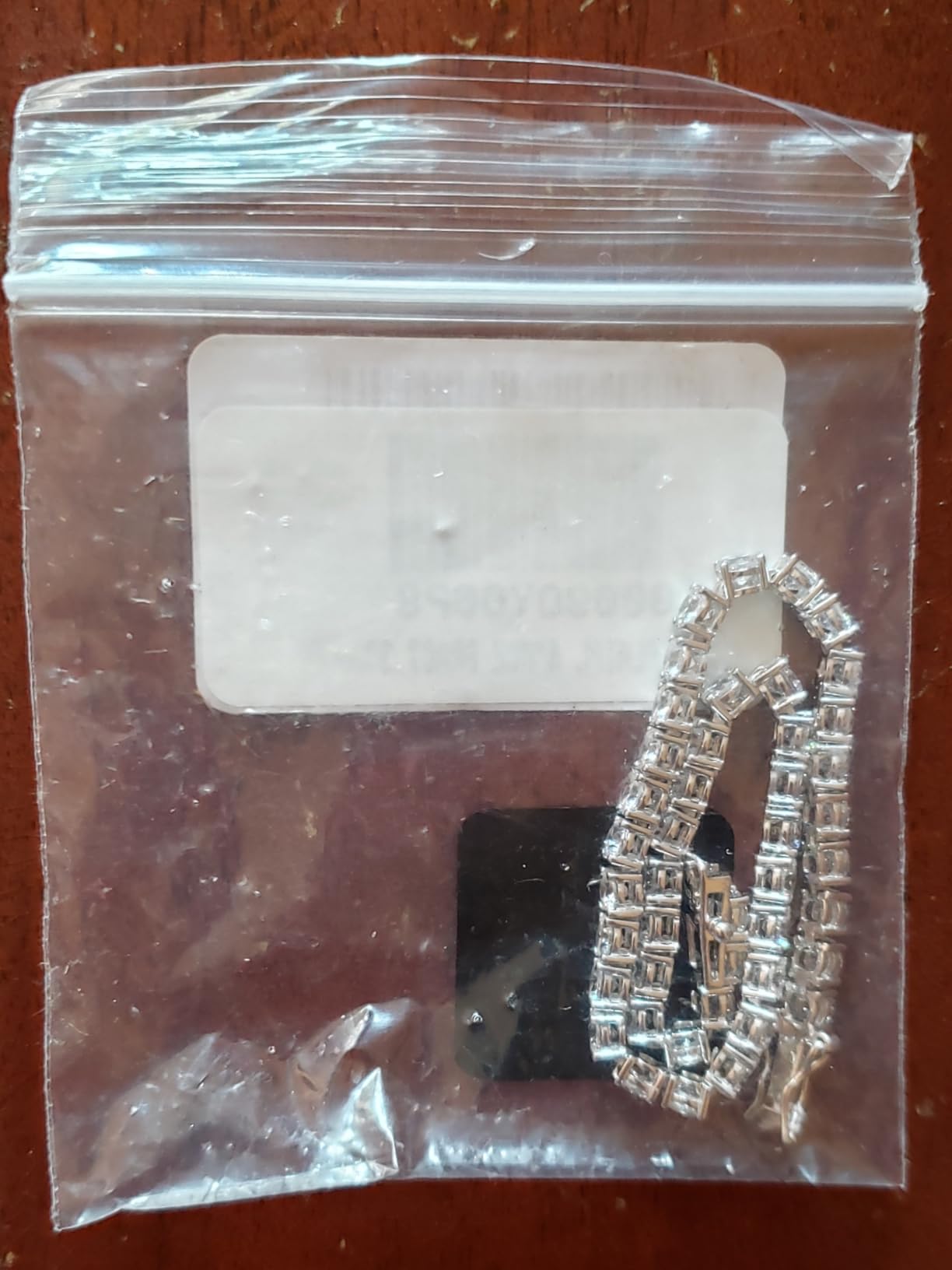 Amazon Essentials Plated Sterling Silver Round Cut Cubic Zirconia Tennis Bracelet customer photo 2