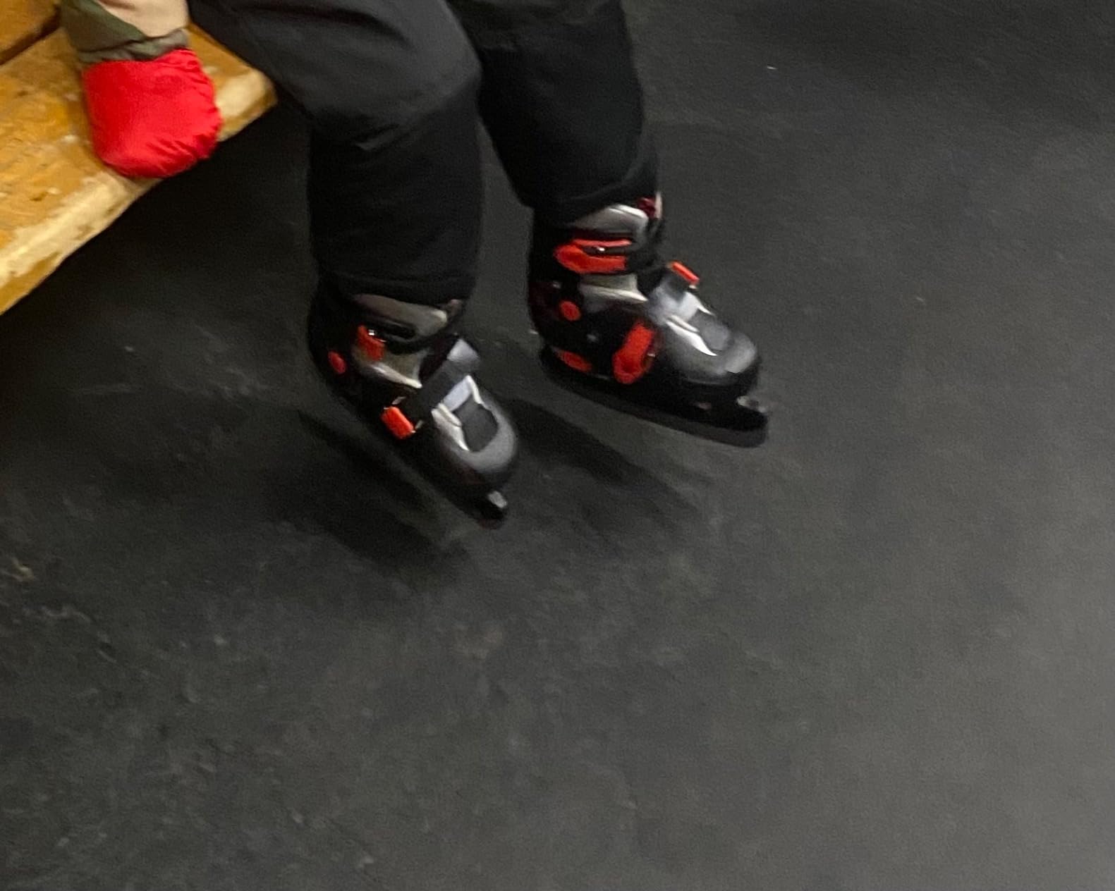 American Athletic Cougar Softboot Boys Ice Skates - Adjustable Ice Hockey Skates with Removable Liner, Power Lock Buckles, Stainless Steel Blade - Recreational Indoor & Outdoor Use customer photo 1