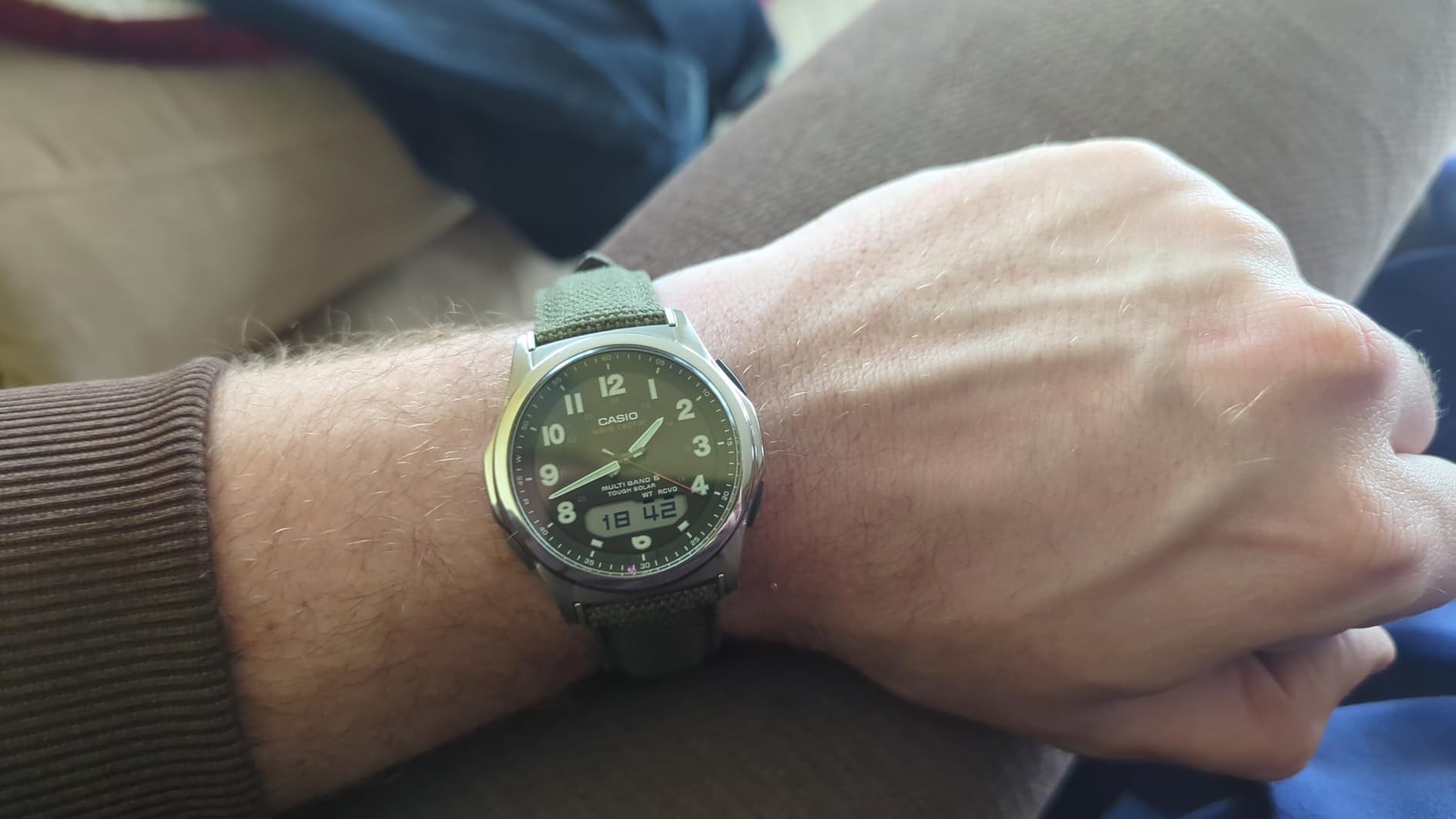 Casio Wave Ceptor Tough Solar MULTIBAND6 Men's Watch WVA-M630B-3AJF (Japan Import) customer photo 2