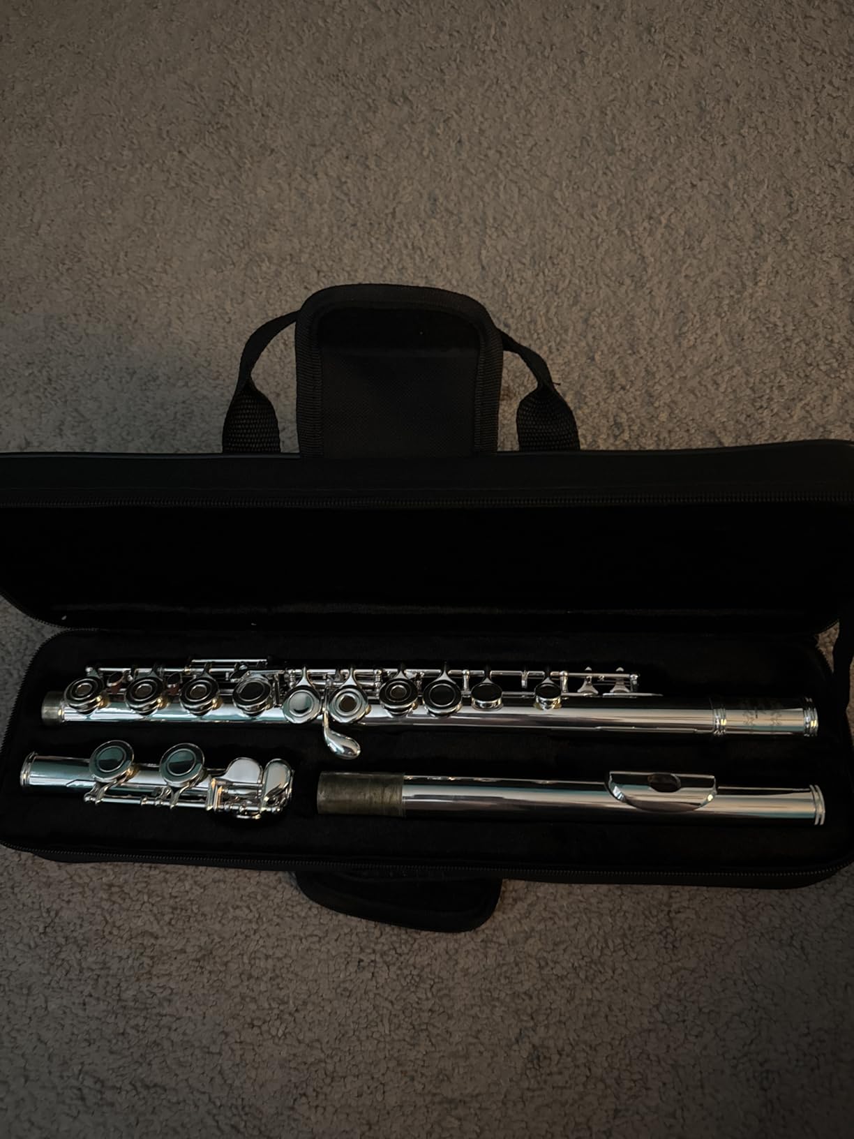 Glory Silver Plated Intermediate 16 Keys Open/Closed Hole C Flute customer photo 1
