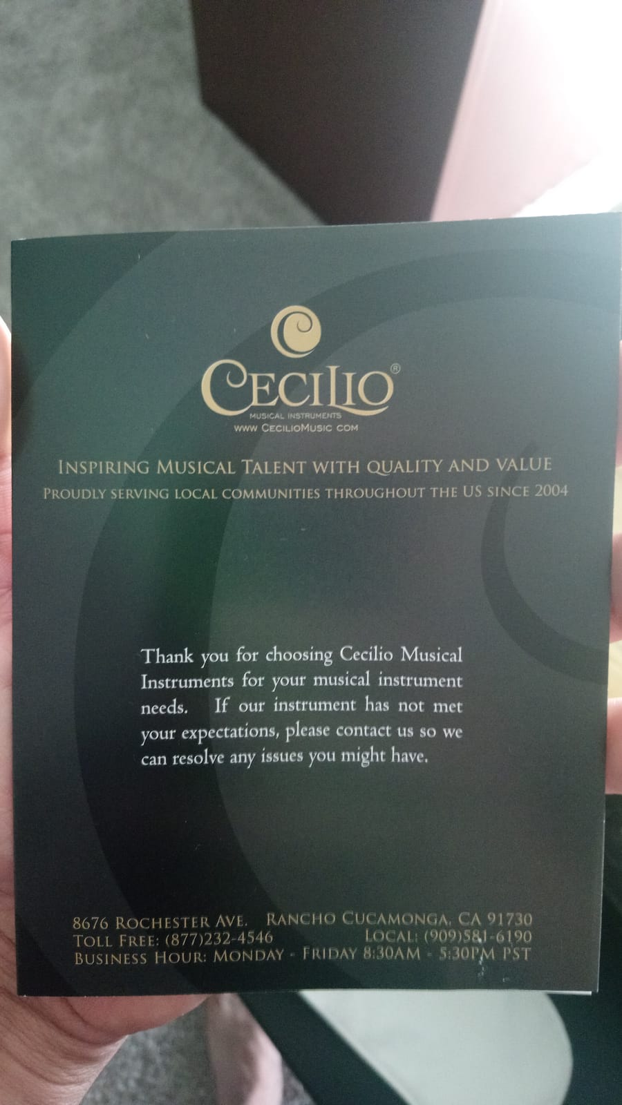 Cecilio Full Size 4/4 Violin with Hard Case & Shoulder Rest - Solidwood Ebony Fitted Violin with Premium Strings, Ideal for Beginners customer photo 2