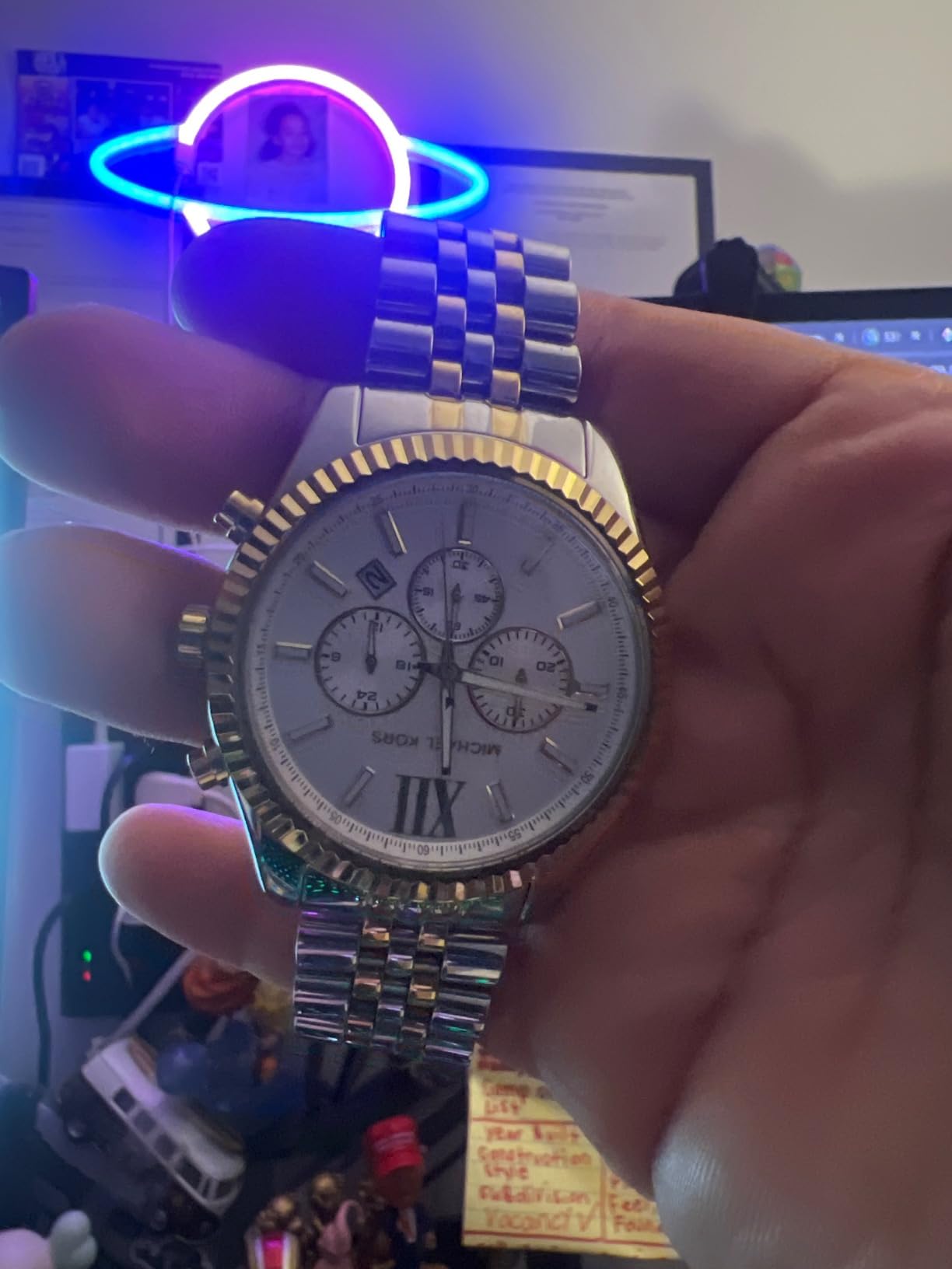 Michael Kors Lexington Men's Stainless Steel Bracelet Watch customer photo 2