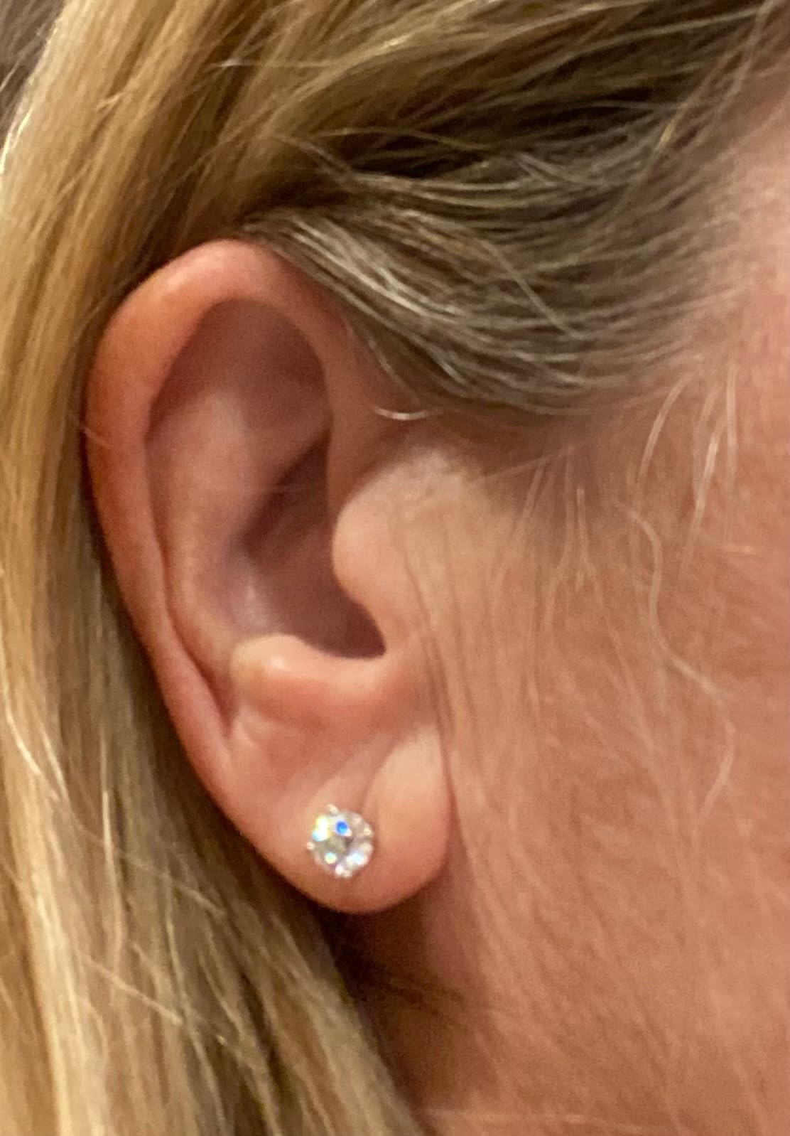 Houston Diamond District 1 to 10 CT Lab Grown Diamond Stud Earrings customer photo 1