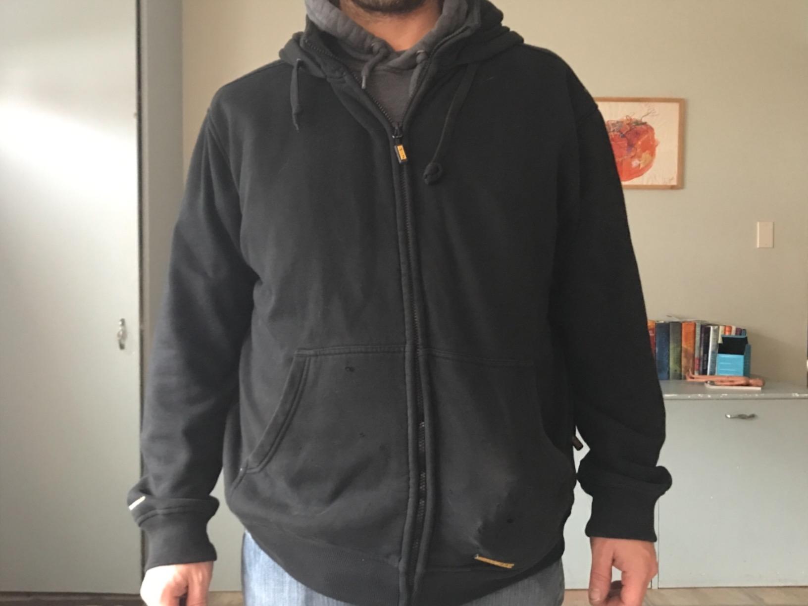 DEWALT DCHJ067B-L 20V/12V MAX Bare Hooded Heated Jacket, Black, Large customer photo 2