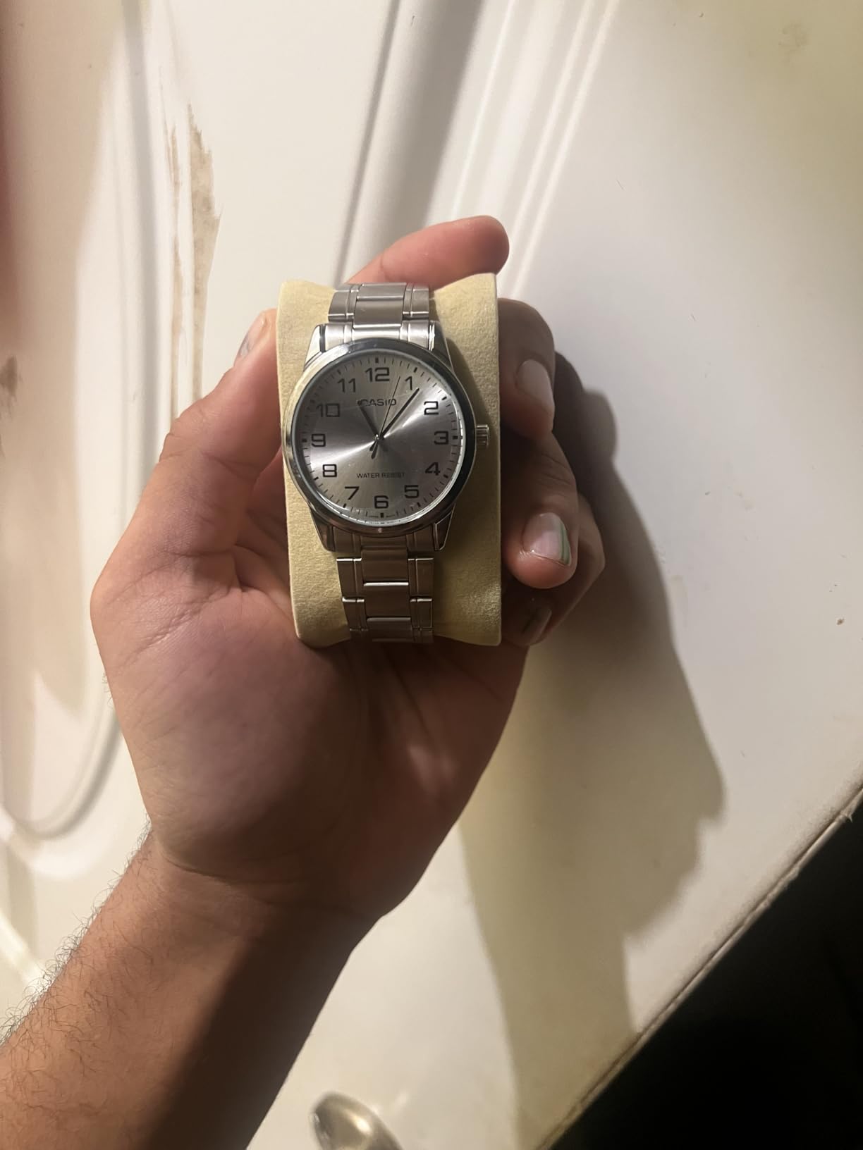 Casio #MTP-V001D-7B Men's Standard Stainless Steel Easy Reader Silver Dial Watch customer photo 1