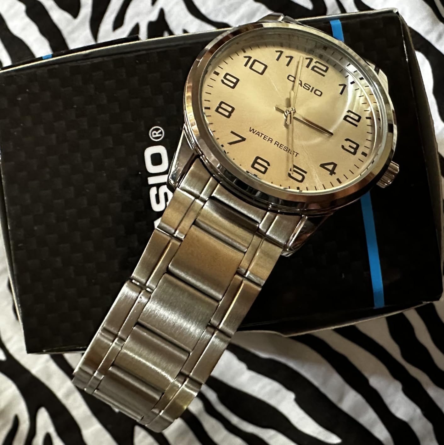 Casio #MTP-V001D-7B Men's Standard Stainless Steel Easy Reader Silver Dial Watch customer photo 2